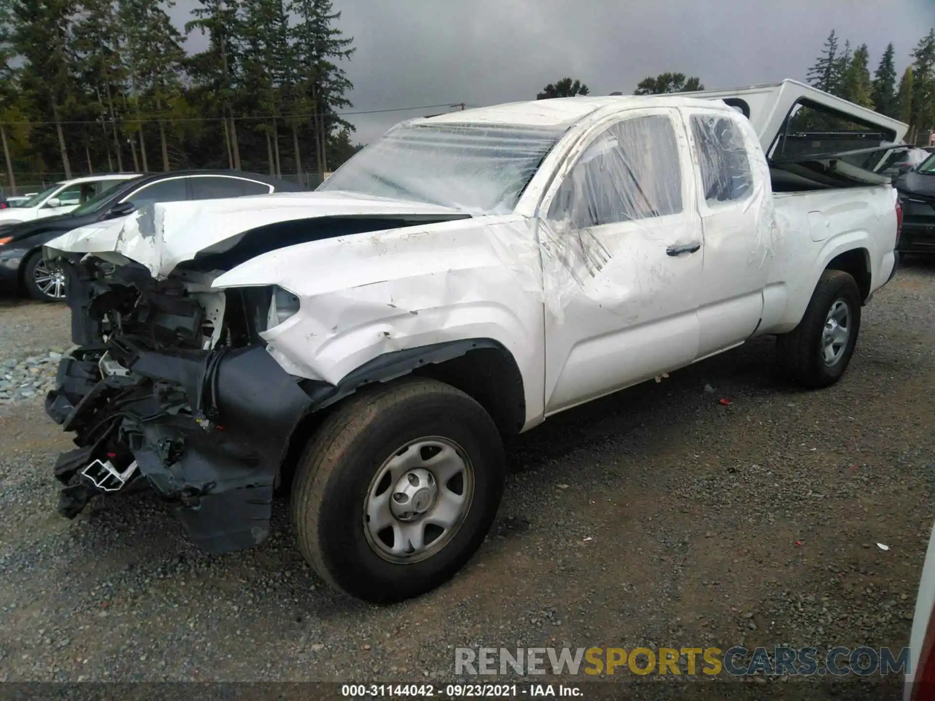 2 Photograph of a damaged car 5TFRX5GN6KX140985 TOYOTA TACOMA 2WD 2019