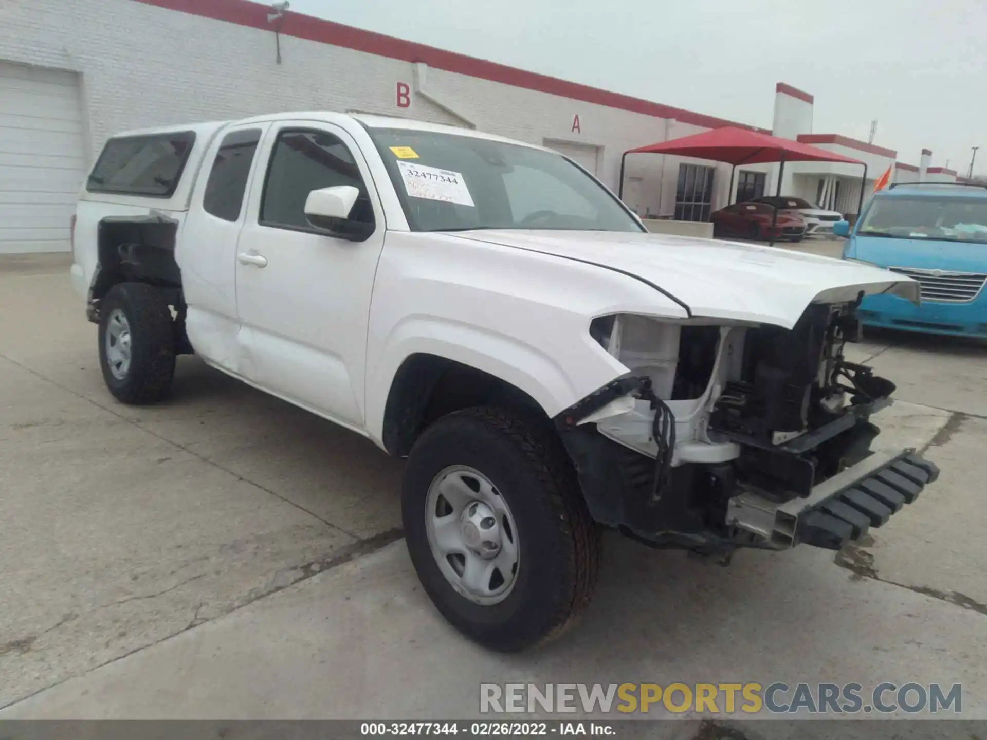 1 Photograph of a damaged car 5TFRX5GN6KX147659 TOYOTA TACOMA 2WD 2019