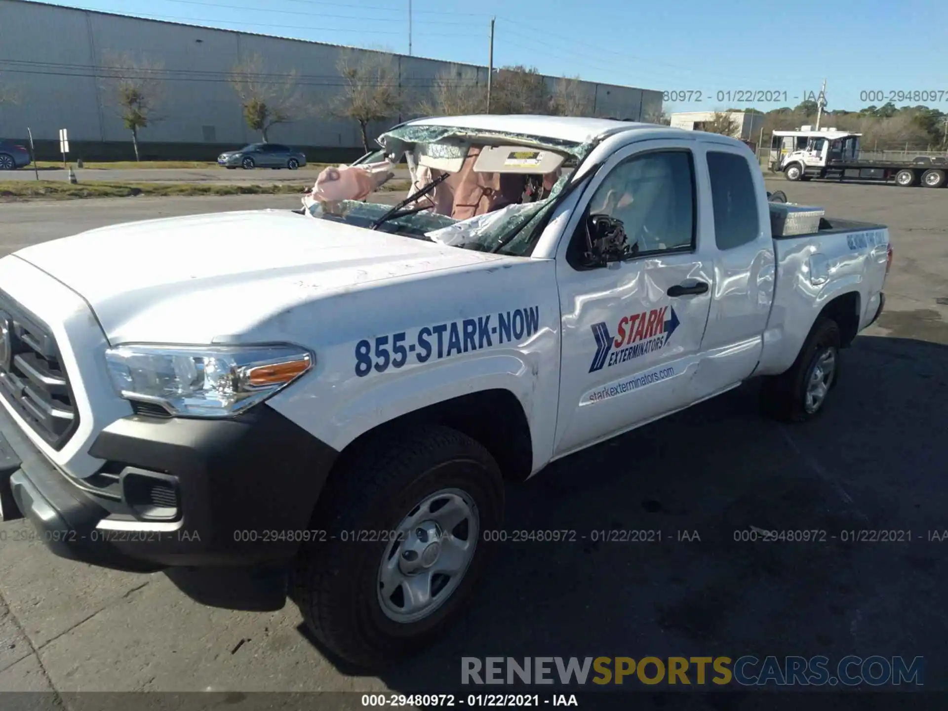 2 Photograph of a damaged car 5TFRX5GN6KX148133 TOYOTA TACOMA 2WD 2019