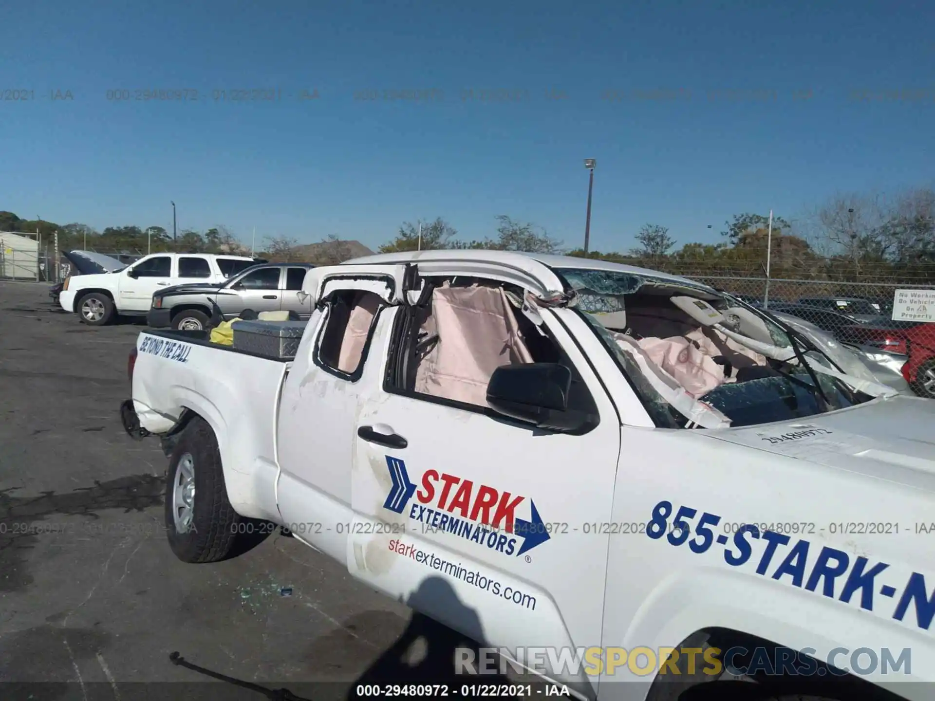 6 Photograph of a damaged car 5TFRX5GN6KX148133 TOYOTA TACOMA 2WD 2019