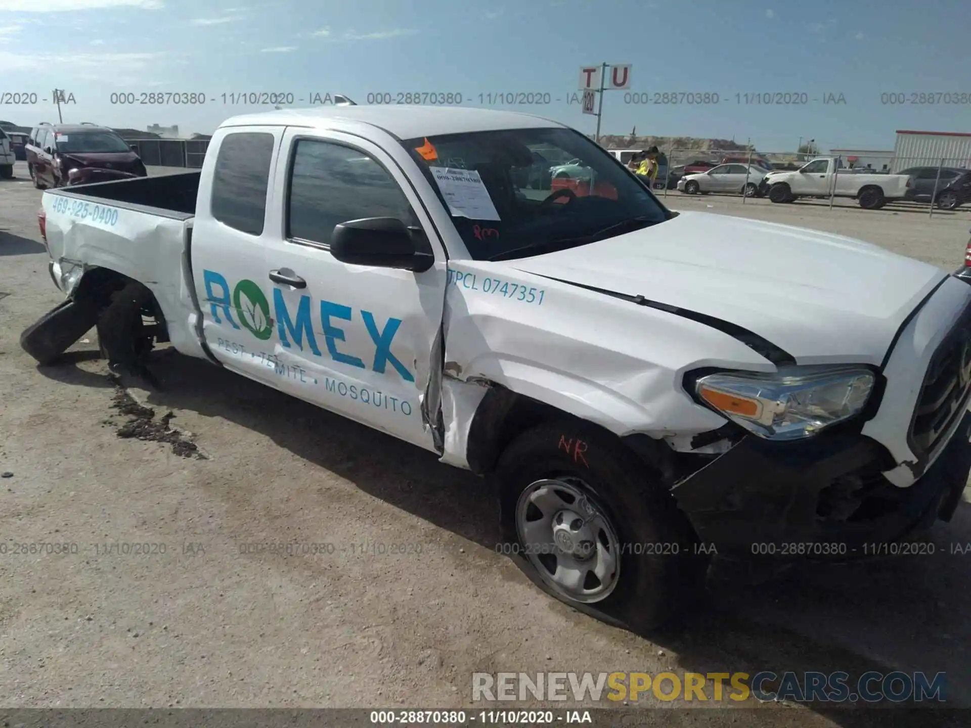 6 Photograph of a damaged car 5TFRX5GN6KX149525 TOYOTA TACOMA 2WD 2019