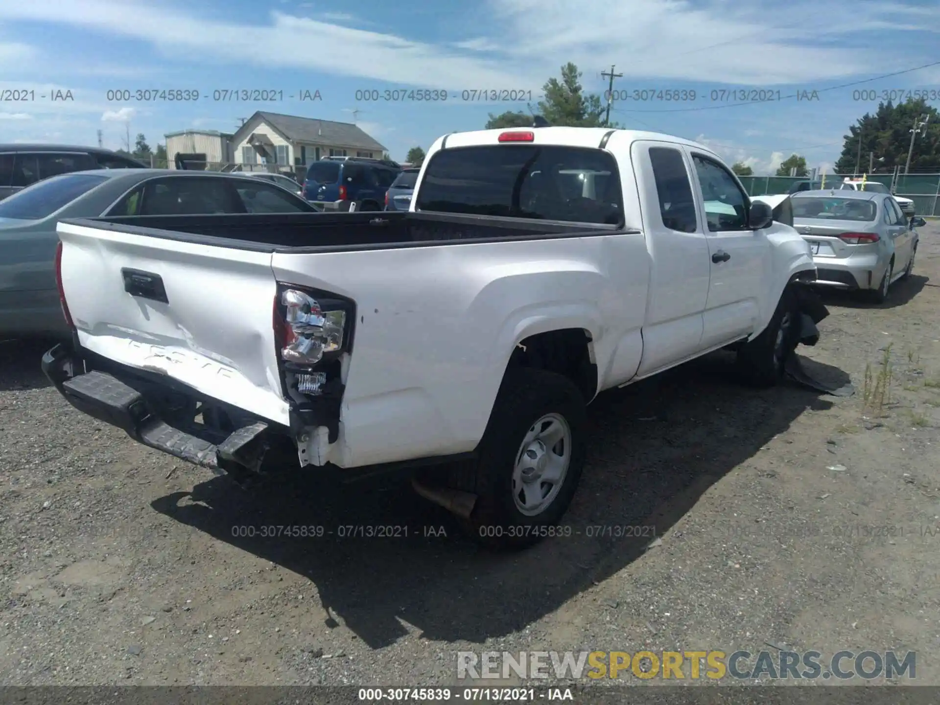 4 Photograph of a damaged car 5TFRX5GN6KX161223 TOYOTA TACOMA 2WD 2019