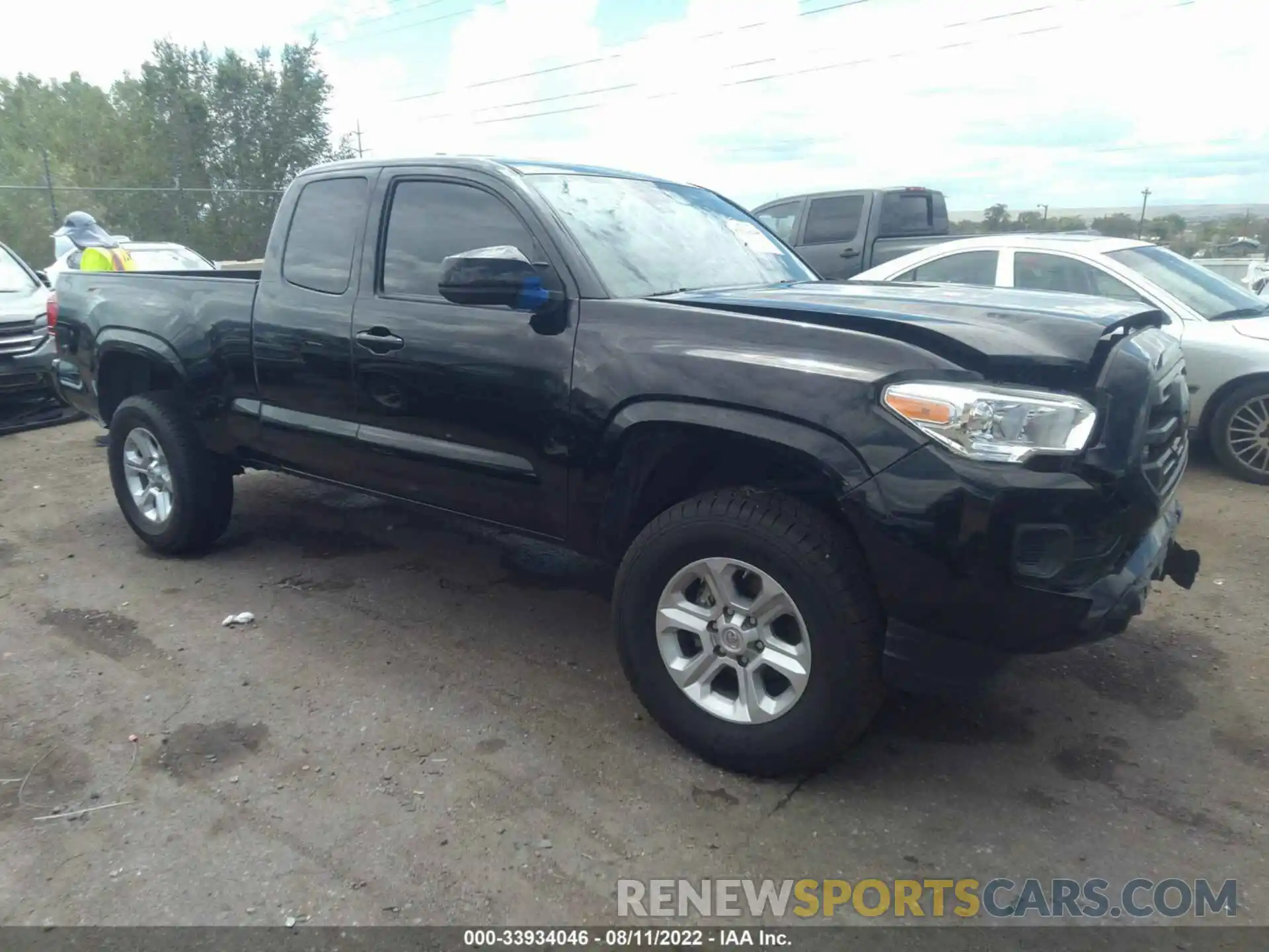 1 Photograph of a damaged car 5TFRX5GN7KX135312 TOYOTA TACOMA 2WD 2019