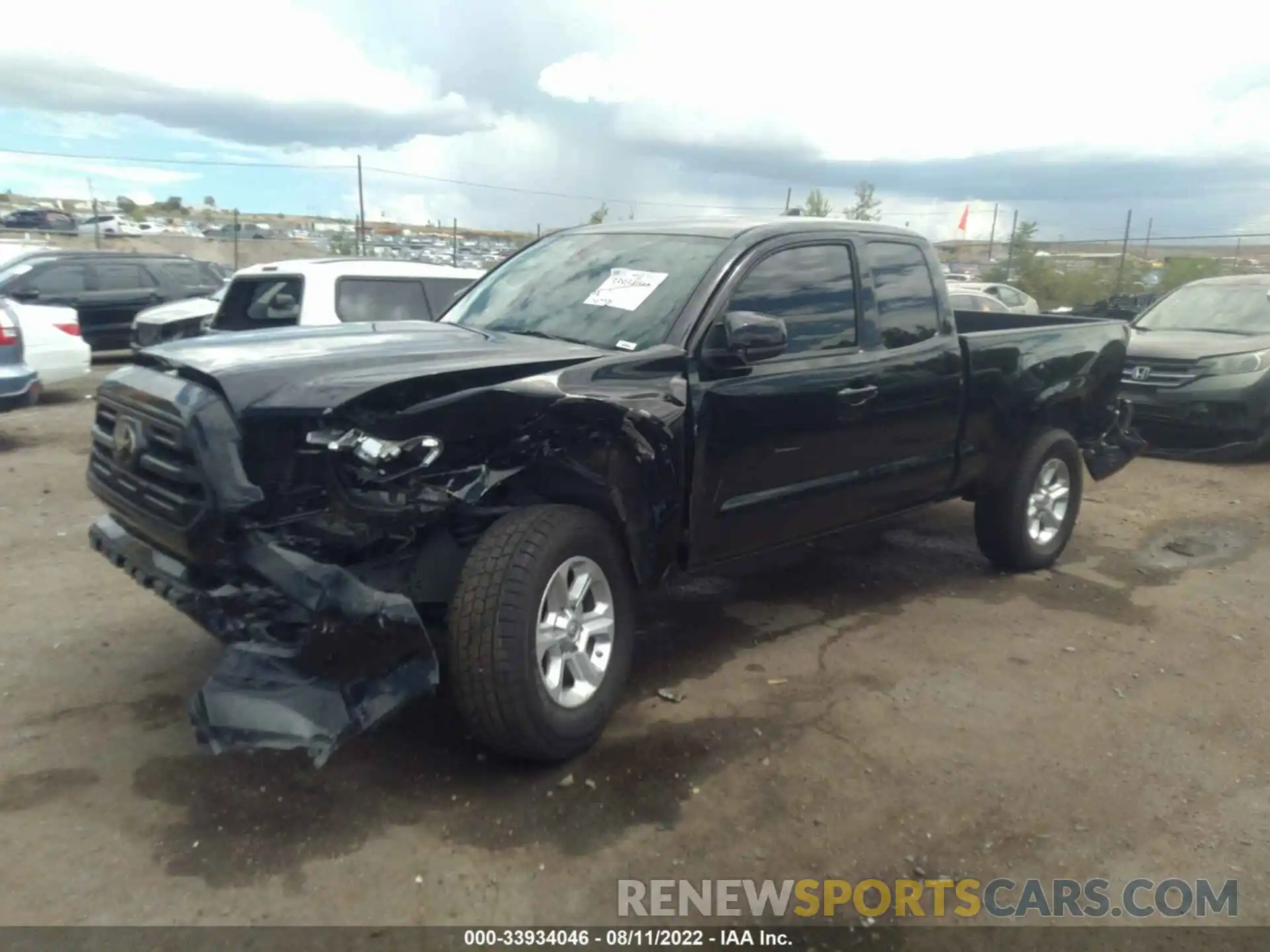 2 Photograph of a damaged car 5TFRX5GN7KX135312 TOYOTA TACOMA 2WD 2019