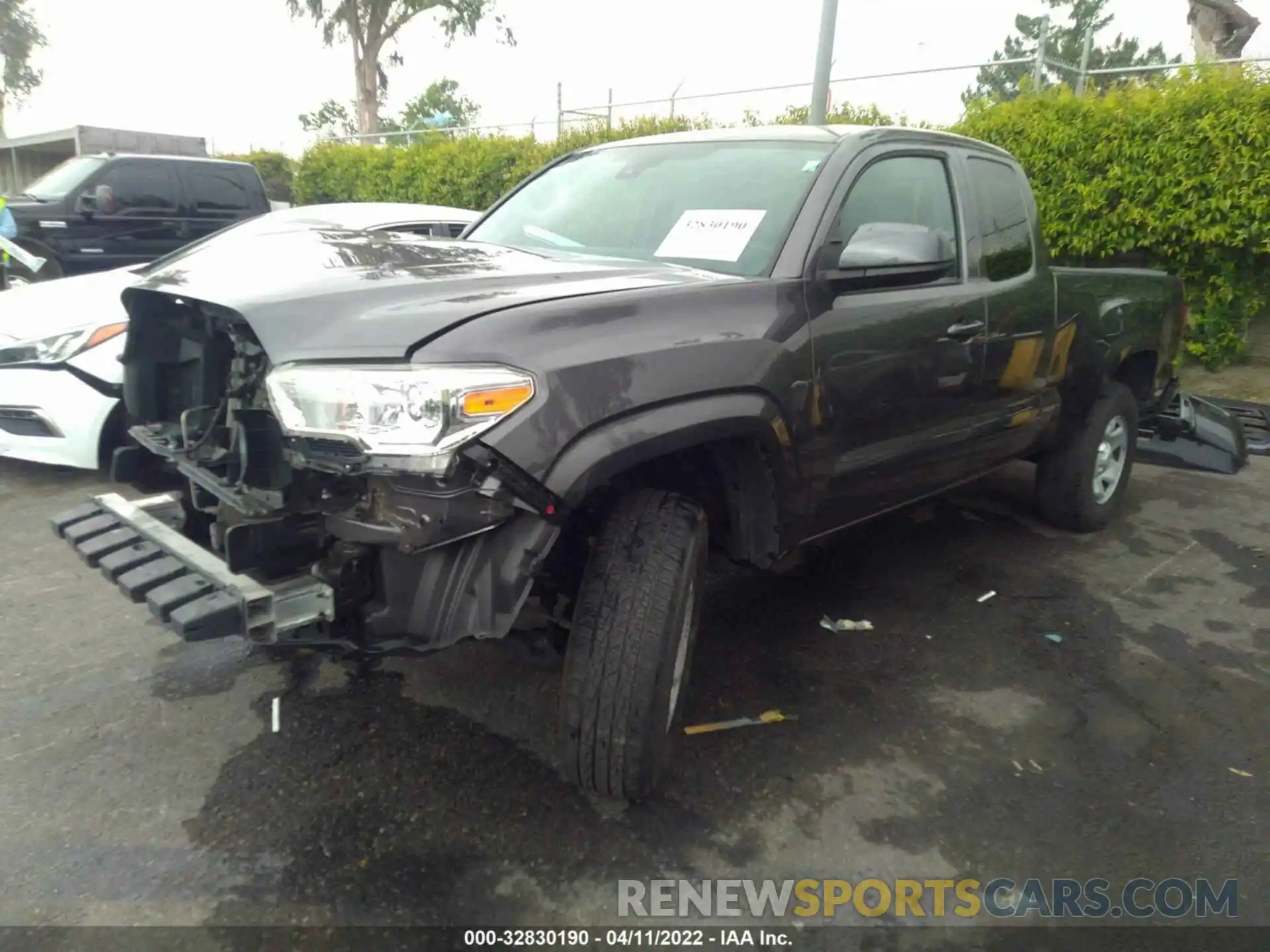 2 Photograph of a damaged car 5TFRX5GN7KX140865 TOYOTA TACOMA 2WD 2019