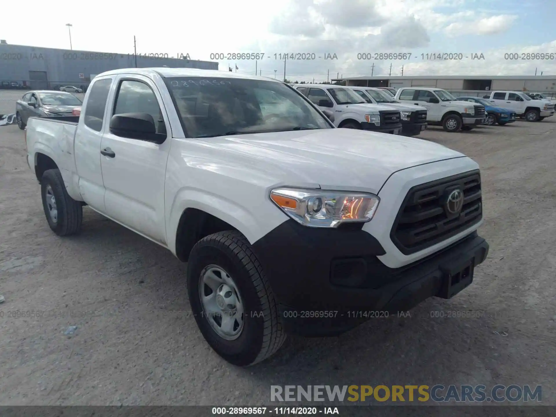 1 Photograph of a damaged car 5TFRX5GN7KX141353 TOYOTA TACOMA 2WD 2019