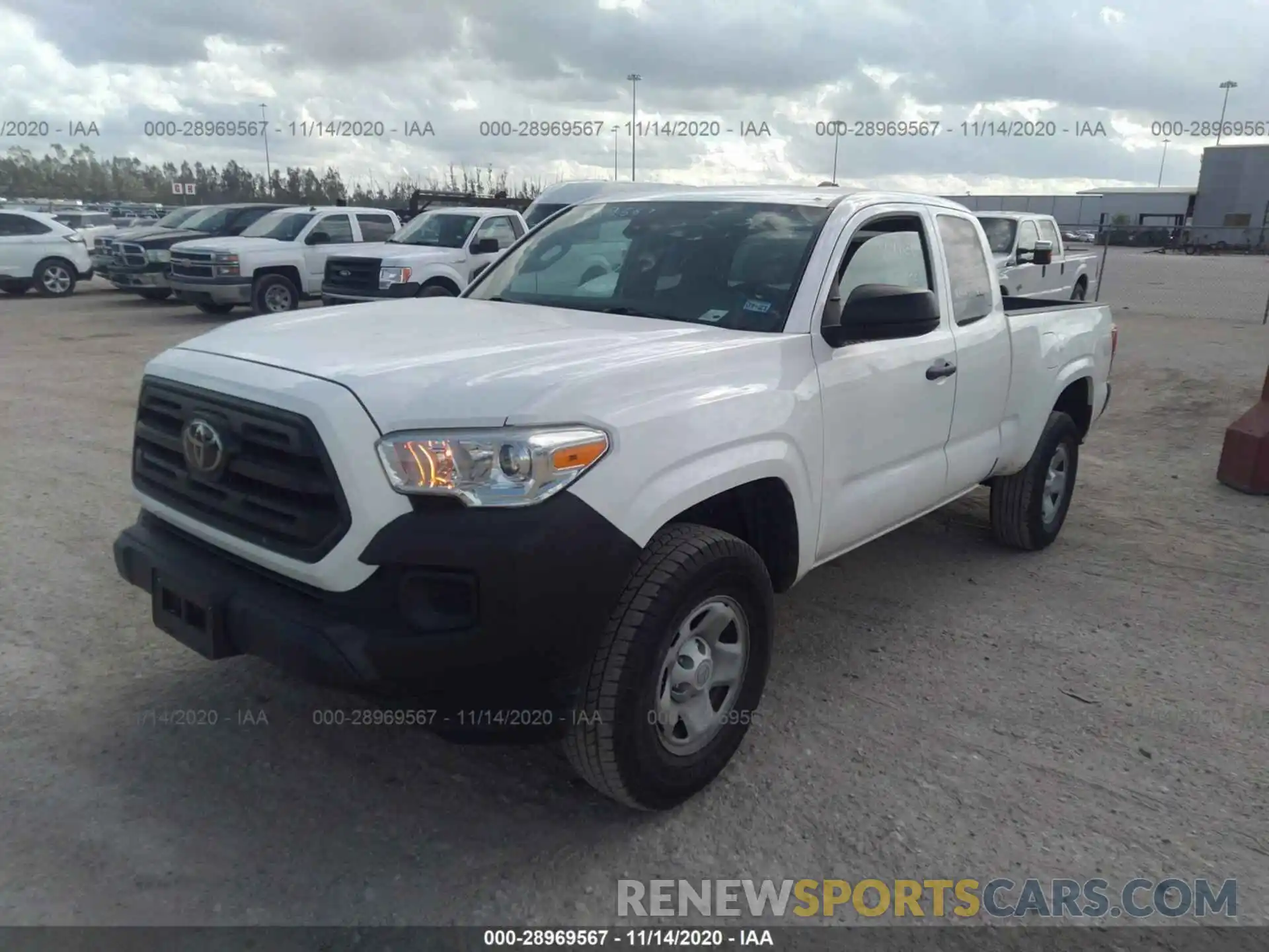 2 Photograph of a damaged car 5TFRX5GN7KX141353 TOYOTA TACOMA 2WD 2019