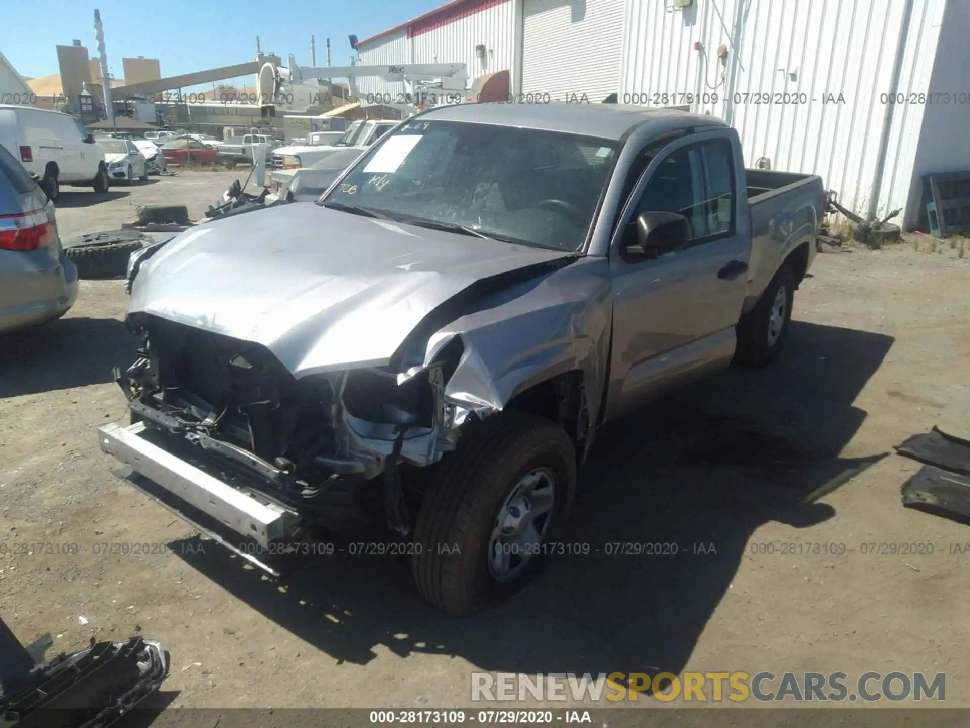 2 Photograph of a damaged car 5TFRX5GN7KX144589 TOYOTA TACOMA 2WD 2019