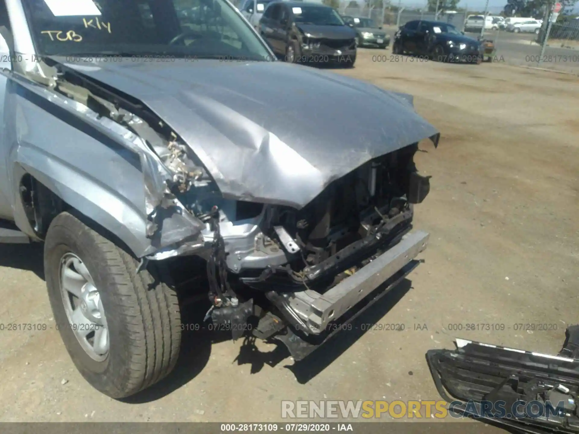 6 Фотография поврежденного автомобиля 5TFRX5GN7KX144589 TOYOTA TACOMA 2WD 2019