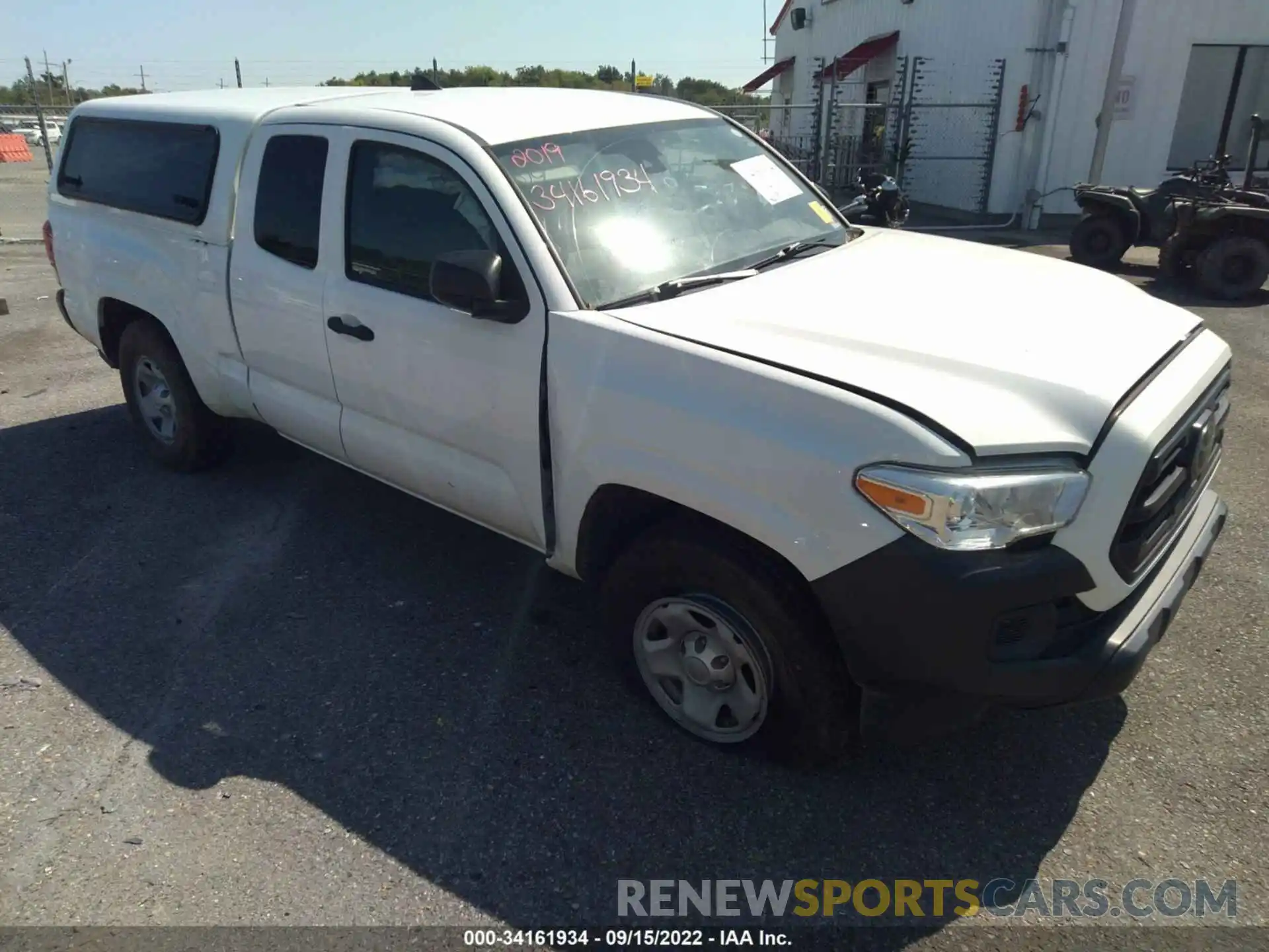 1 Photograph of a damaged car 5TFRX5GN7KX145497 TOYOTA TACOMA 2WD 2019