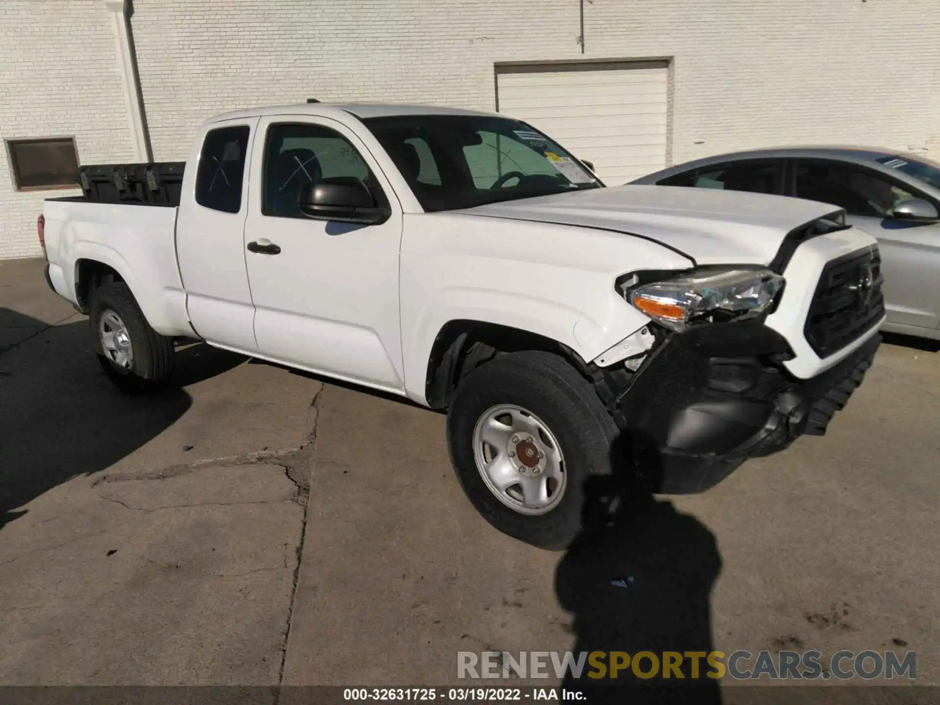 1 Photograph of a damaged car 5TFRX5GN7KX146536 TOYOTA TACOMA 2WD 2019