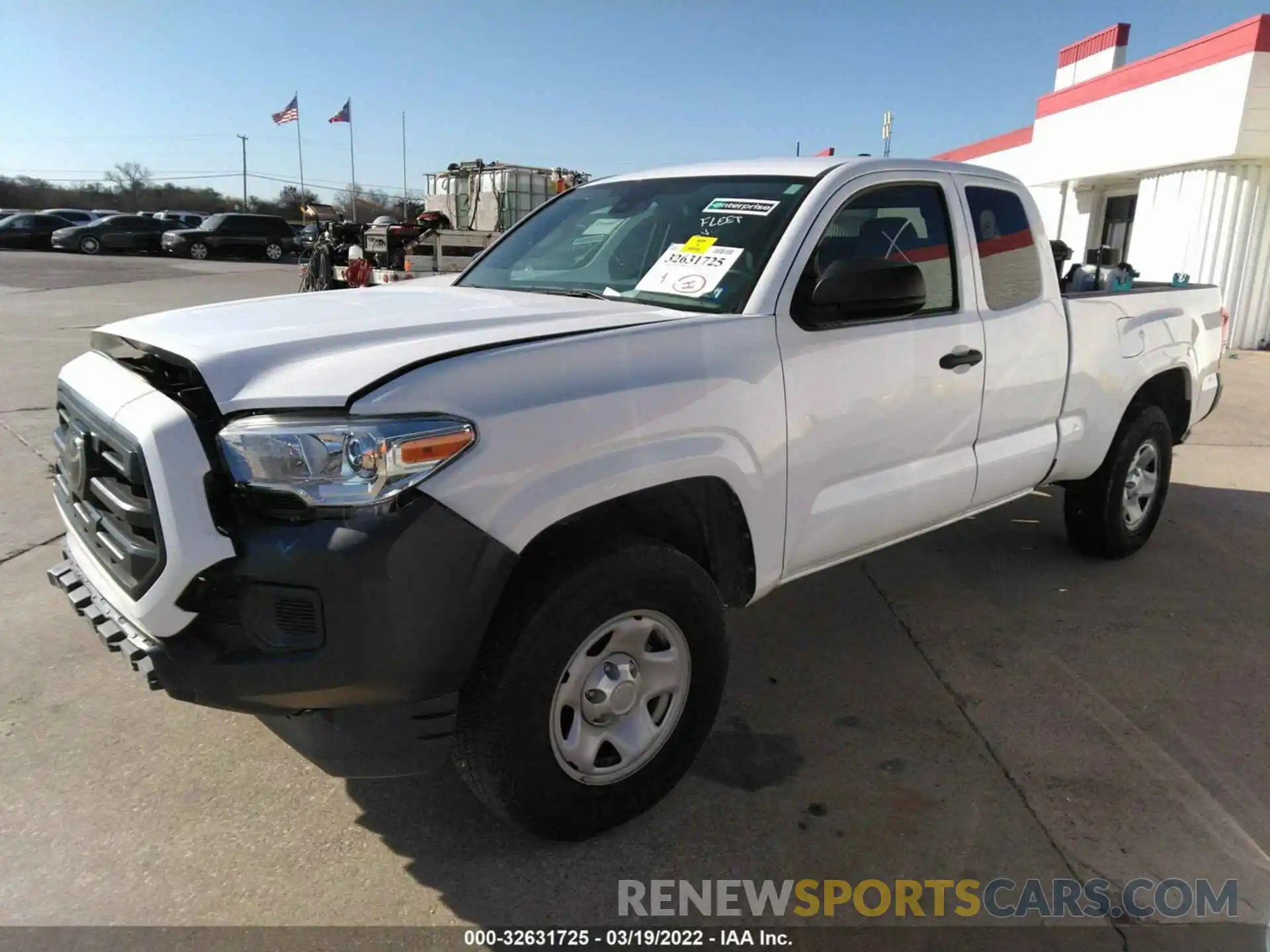 2 Photograph of a damaged car 5TFRX5GN7KX146536 TOYOTA TACOMA 2WD 2019