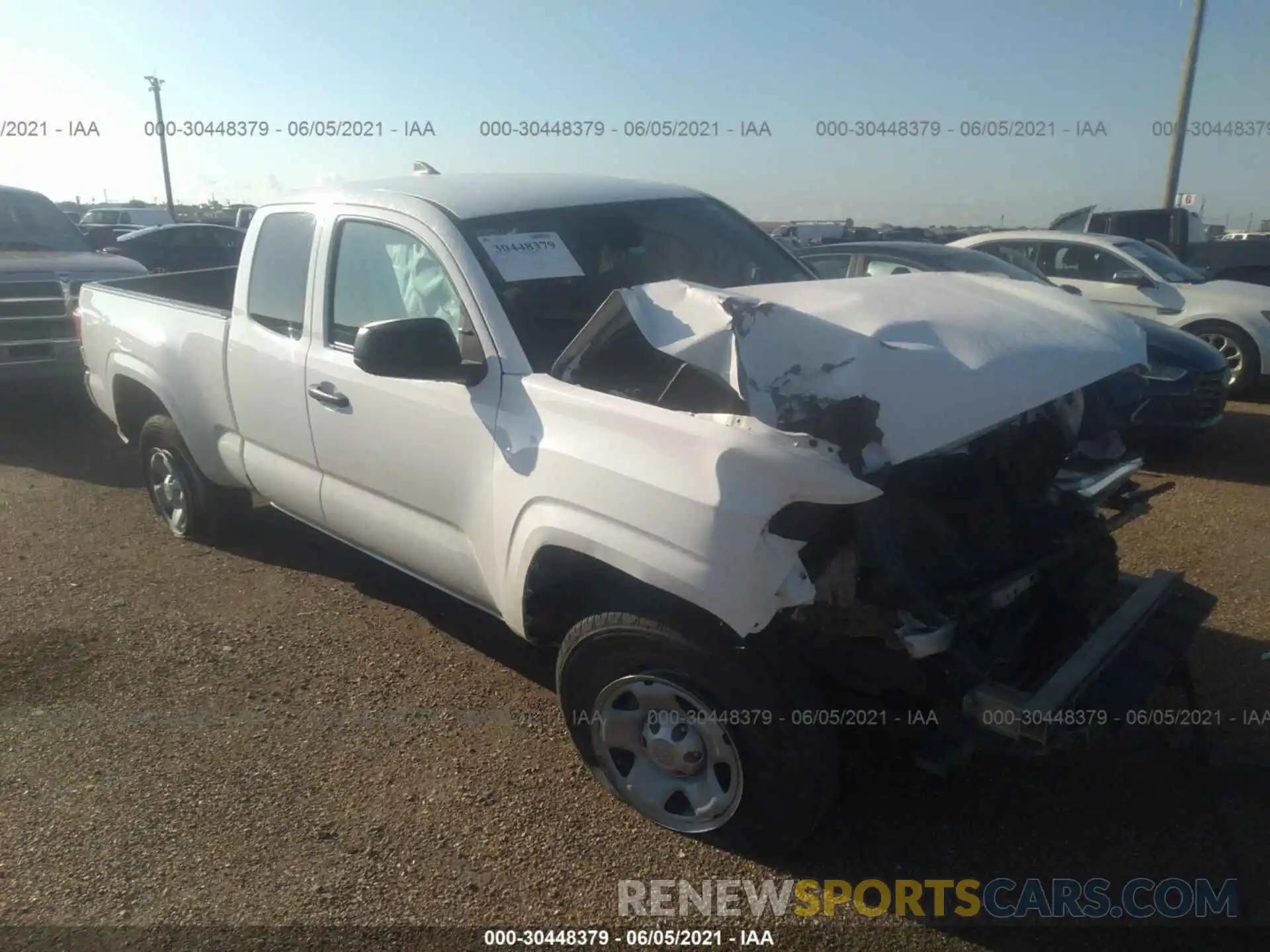 1 Photograph of a damaged car 5TFRX5GN7KX157102 TOYOTA TACOMA 2WD 2019