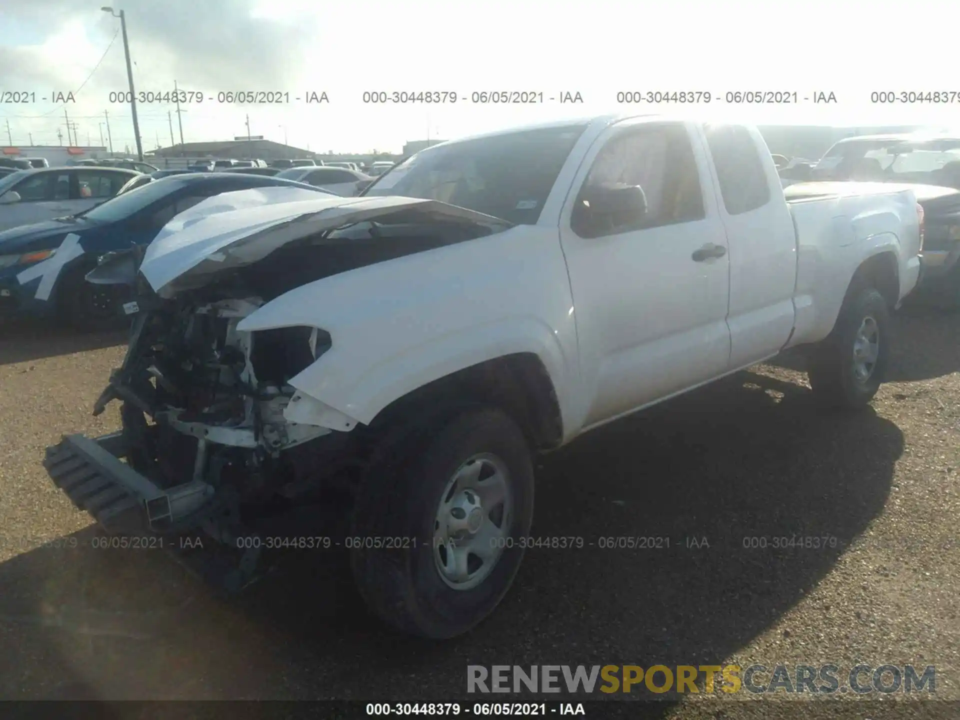 2 Photograph of a damaged car 5TFRX5GN7KX157102 TOYOTA TACOMA 2WD 2019