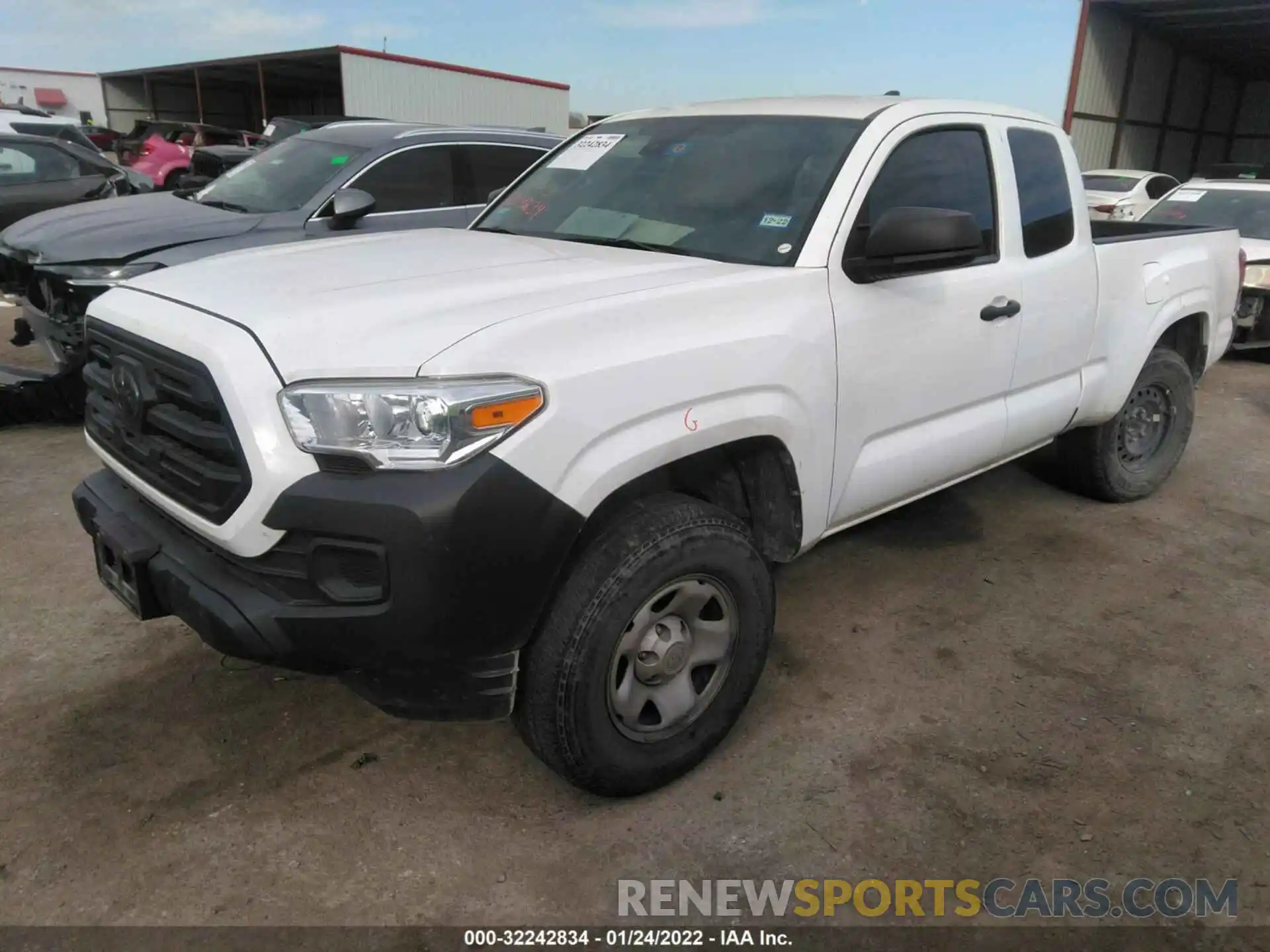 2 Photograph of a damaged car 5TFRX5GN7KX158783 TOYOTA TACOMA 2WD 2019