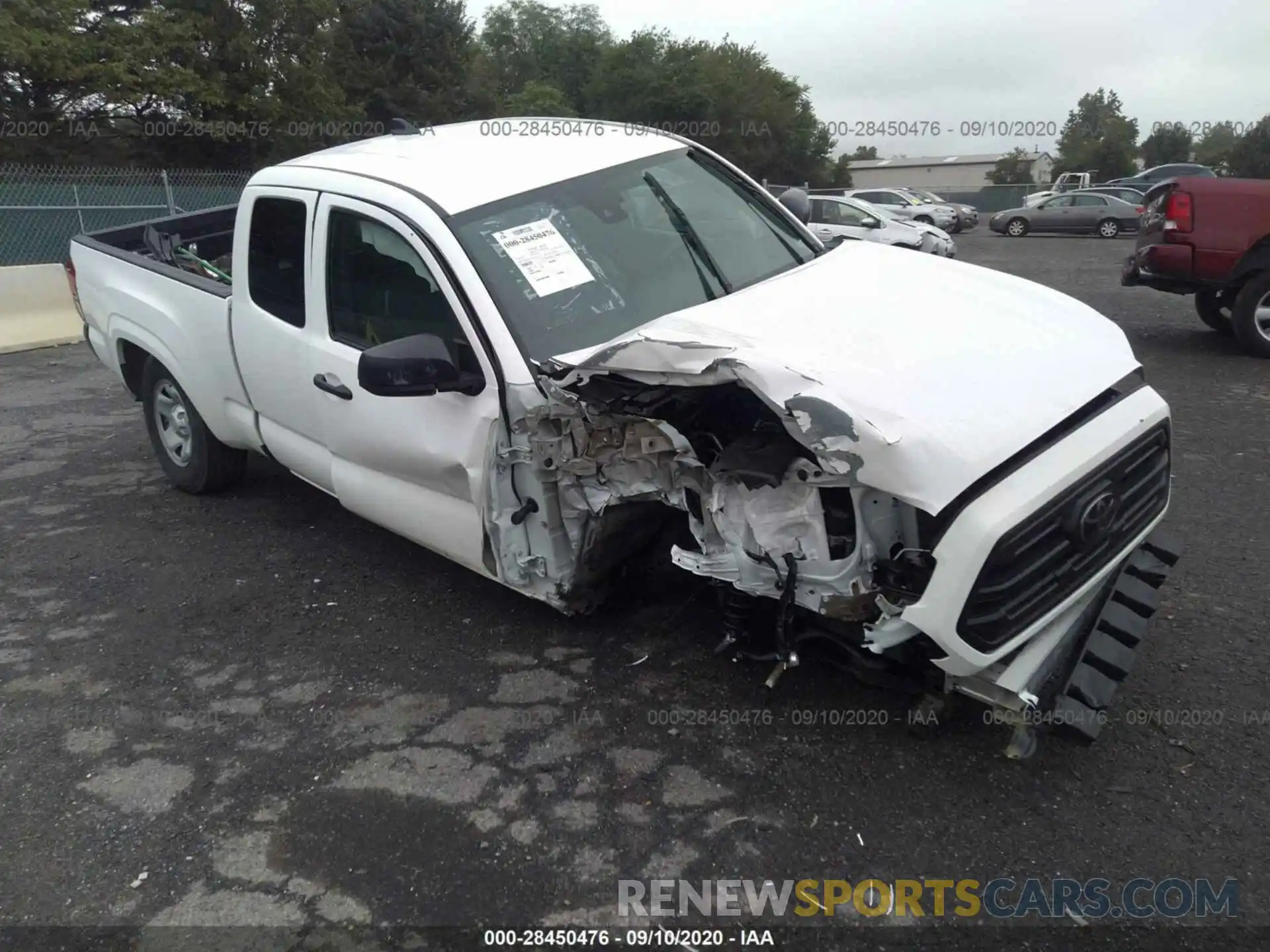 1 Photograph of a damaged car 5TFRX5GN7KX159738 TOYOTA TACOMA 2WD 2019