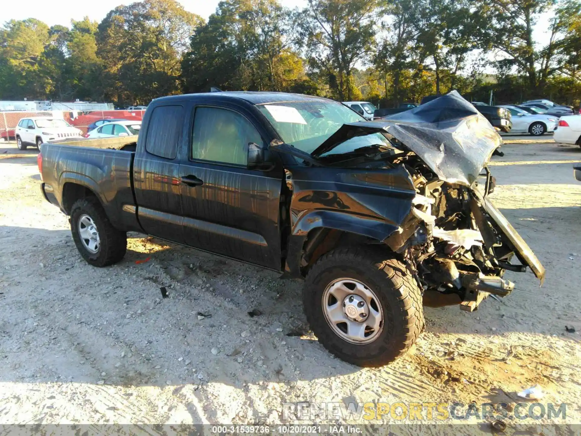 1 Photograph of a damaged car 5TFRX5GN8KX135383 TOYOTA TACOMA 2WD 2019