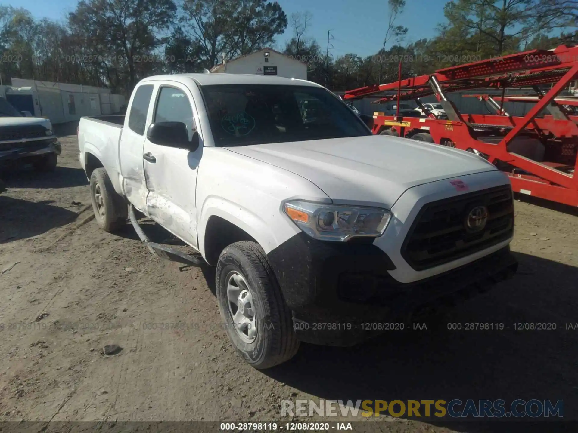 1 Photograph of a damaged car 5TFRX5GN8KX135593 TOYOTA TACOMA 2WD 2019