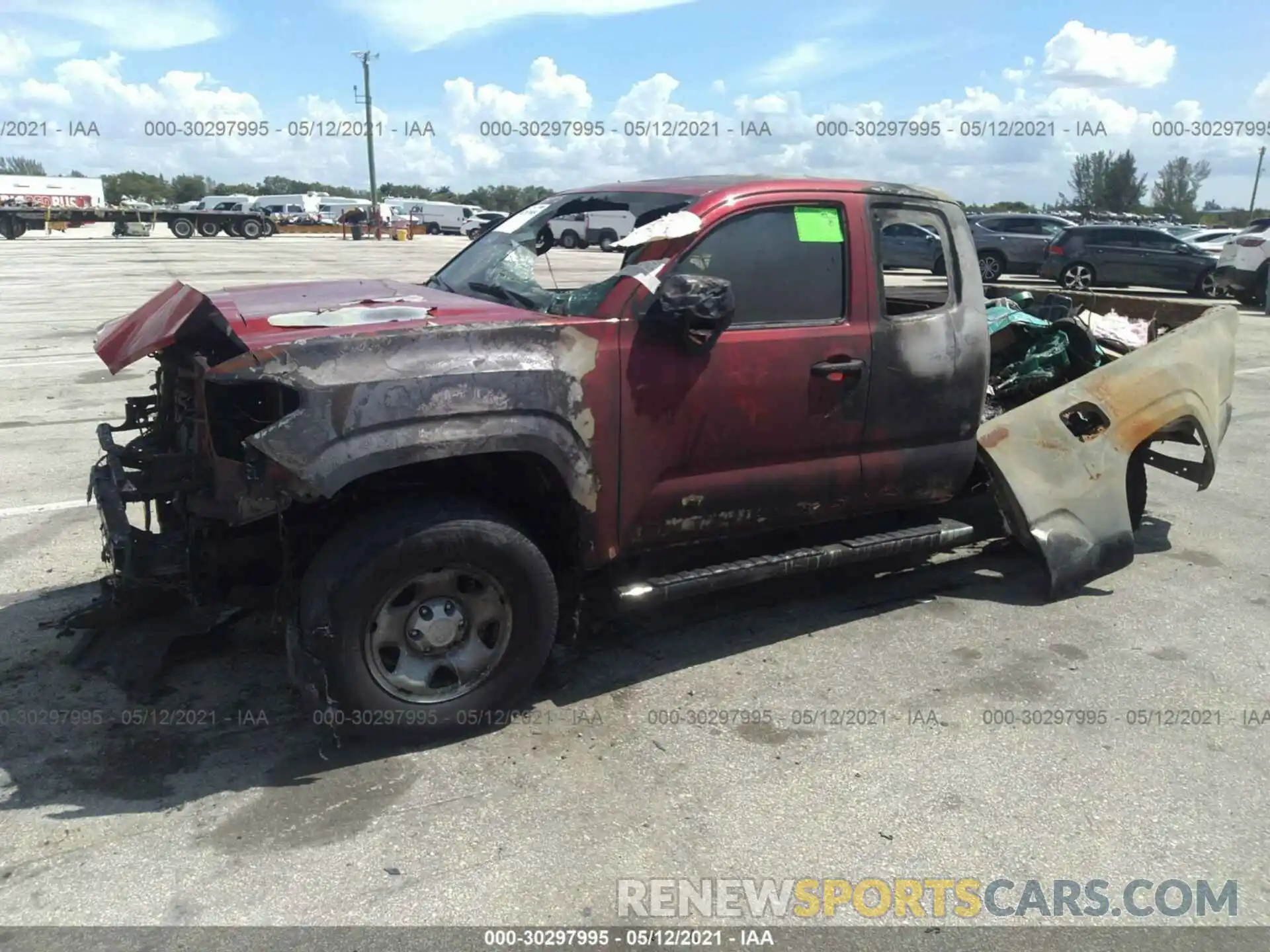 2 Фотография поврежденного автомобиля 5TFRX5GN8KX137862 TOYOTA TACOMA 2WD 2019