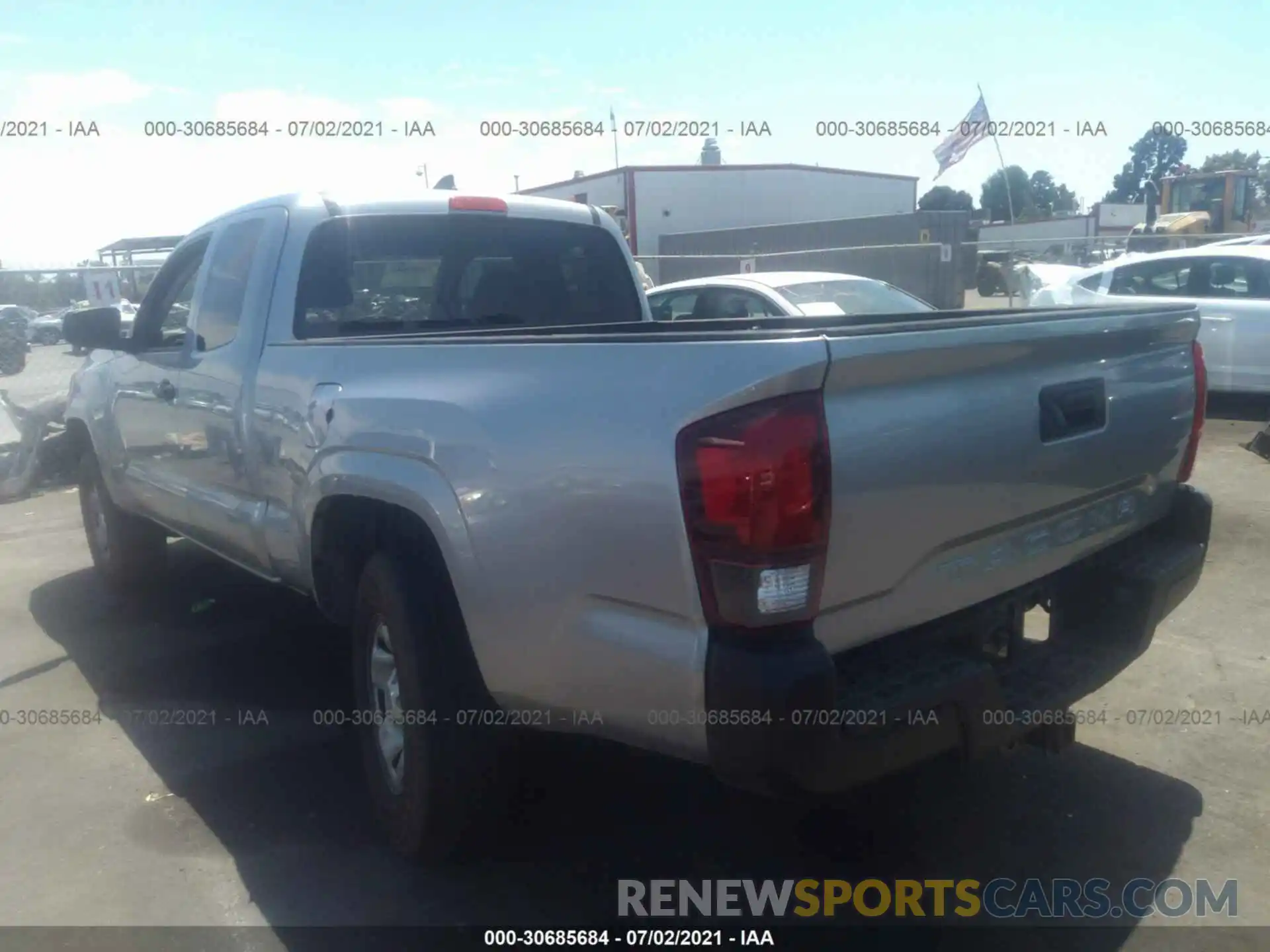 3 Photograph of a damaged car 5TFRX5GN8KX137909 TOYOTA TACOMA 2WD 2019