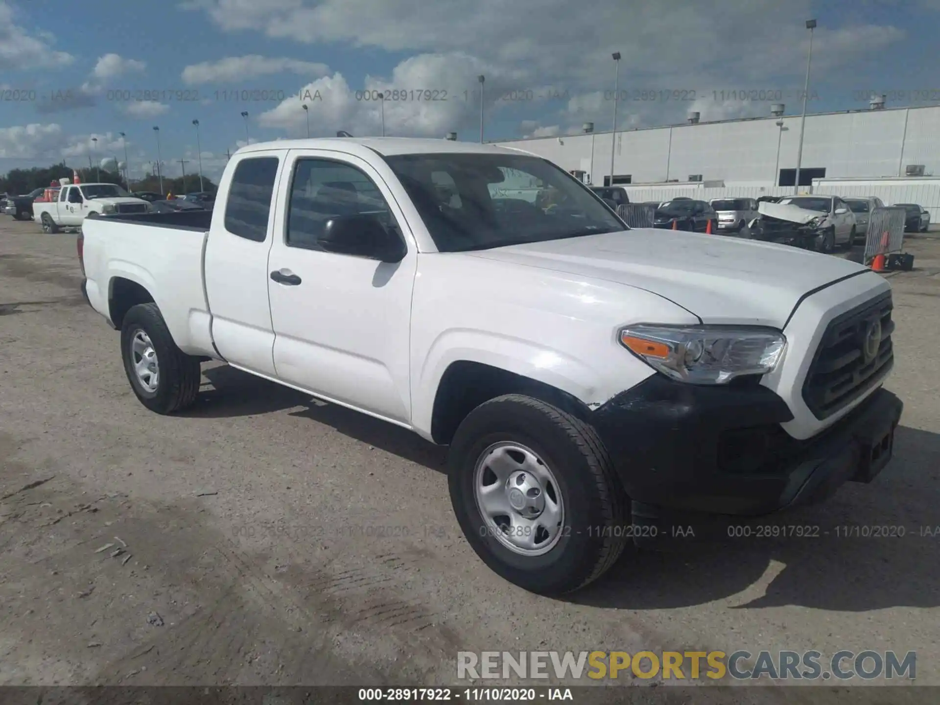 1 Photograph of a damaged car 5TFRX5GN8KX143158 TOYOTA TACOMA 2WD 2019