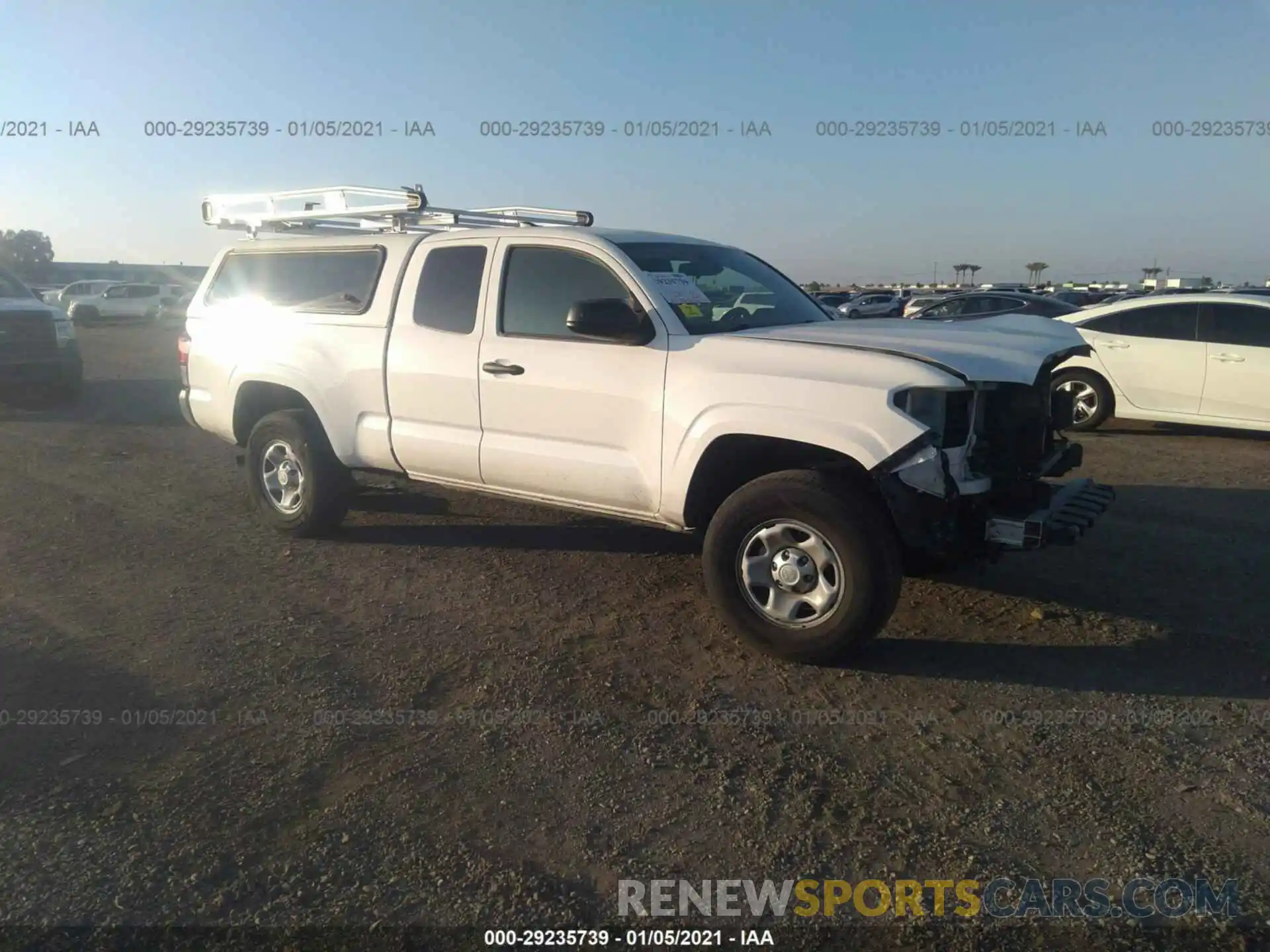 1 Photograph of a damaged car 5TFRX5GN8KX144519 TOYOTA TACOMA 2WD 2019