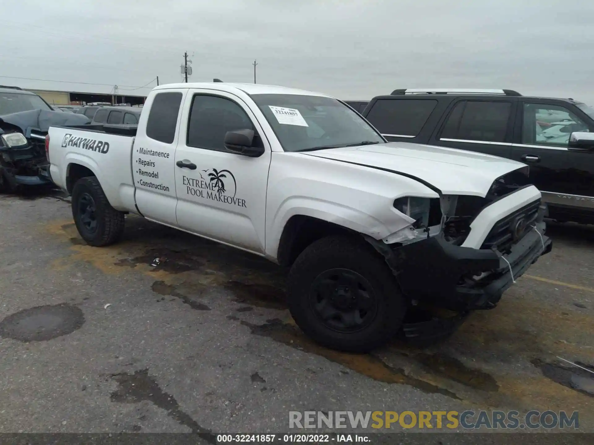 1 Photograph of a damaged car 5TFRX5GN8KX152510 TOYOTA TACOMA 2WD 2019