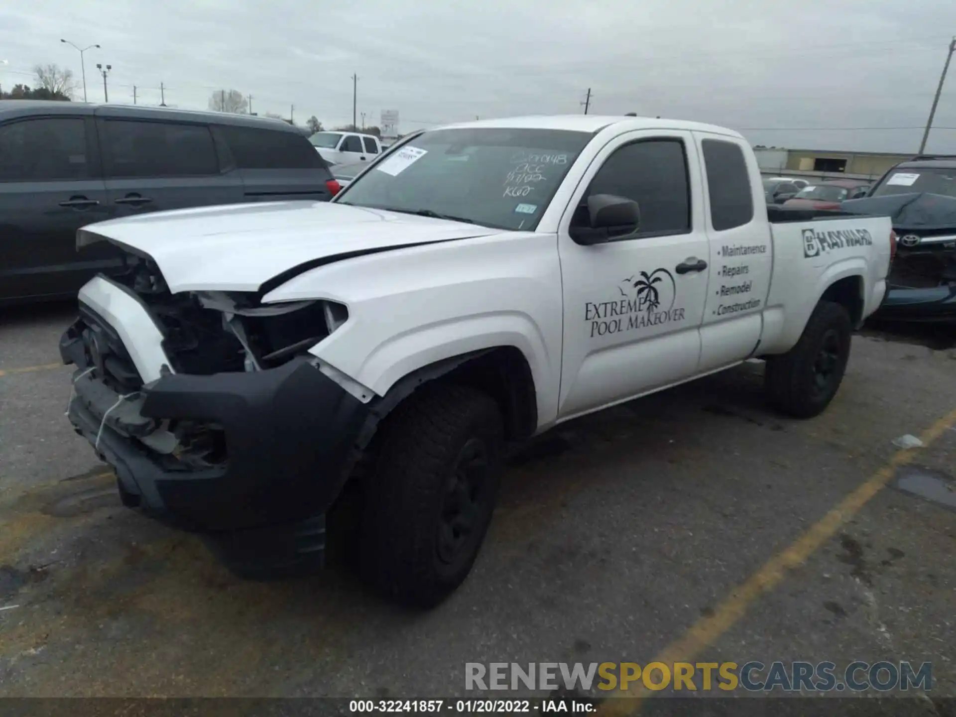 2 Photograph of a damaged car 5TFRX5GN8KX152510 TOYOTA TACOMA 2WD 2019