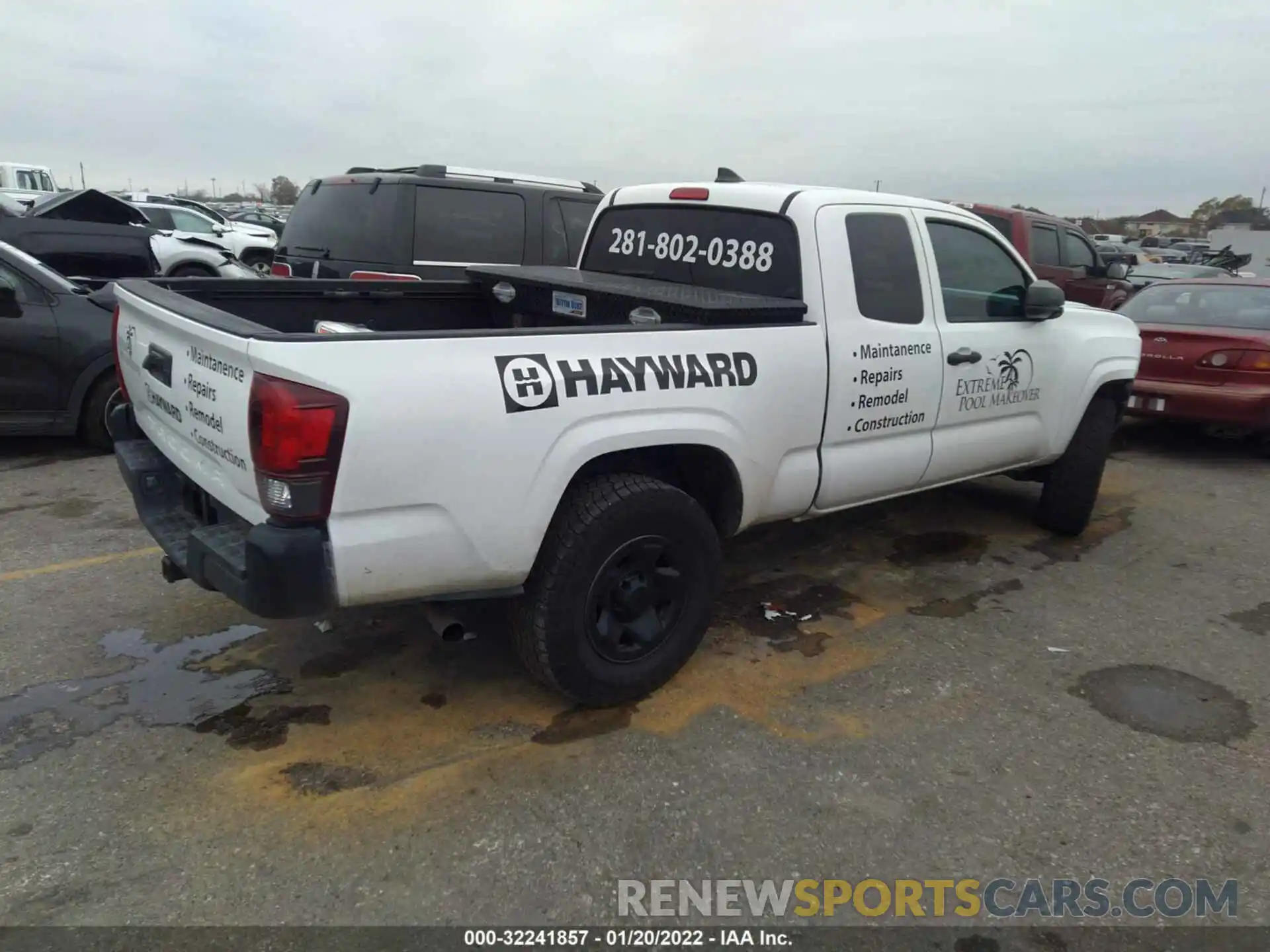 4 Фотография поврежденного автомобиля 5TFRX5GN8KX152510 TOYOTA TACOMA 2WD 2019