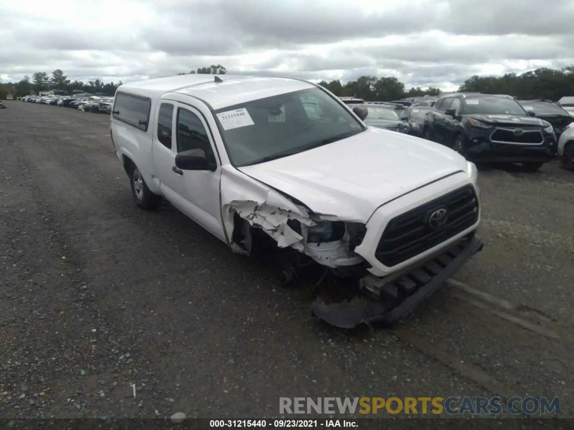 1 Photograph of a damaged car 5TFRX5GN8KX153933 TOYOTA TACOMA 2WD 2019