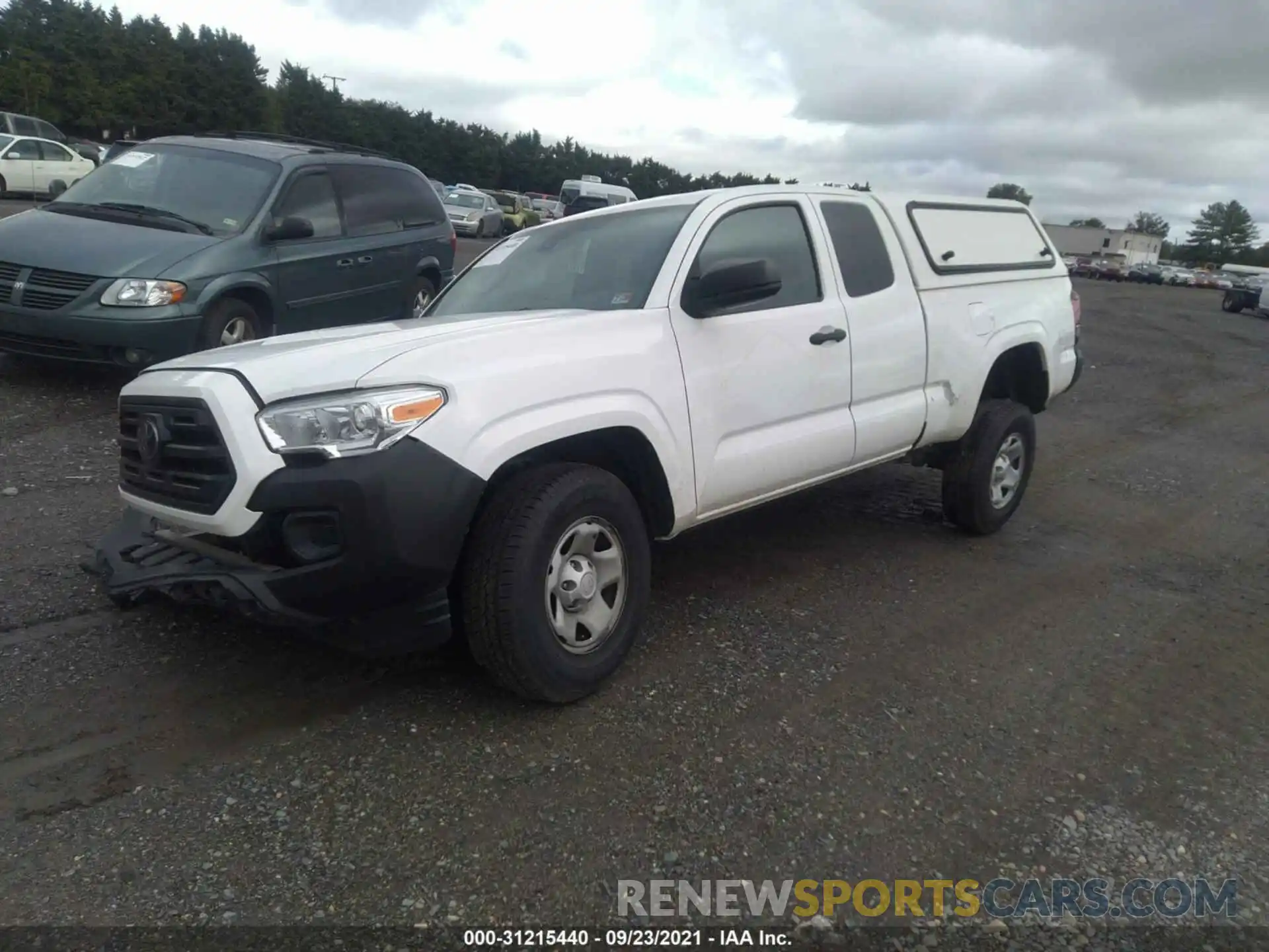 2 Photograph of a damaged car 5TFRX5GN8KX153933 TOYOTA TACOMA 2WD 2019