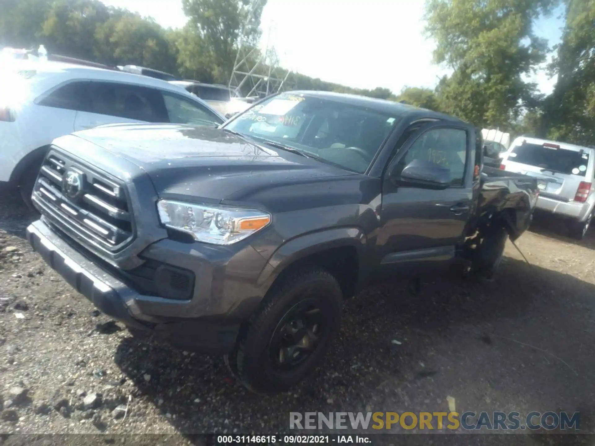 2 Photograph of a damaged car 5TFRX5GN8KX161272 TOYOTA TACOMA 2WD 2019