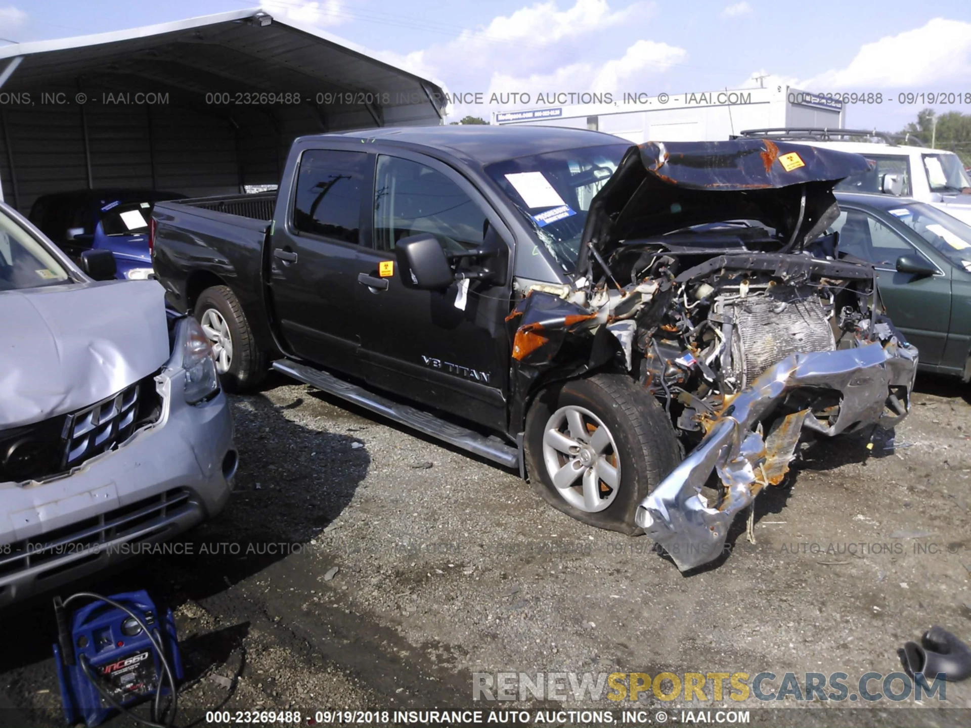 1 Photograph of a damaged car 5TFRX5GN9KX137384 TOYOTA TACOMA 2WD 2019