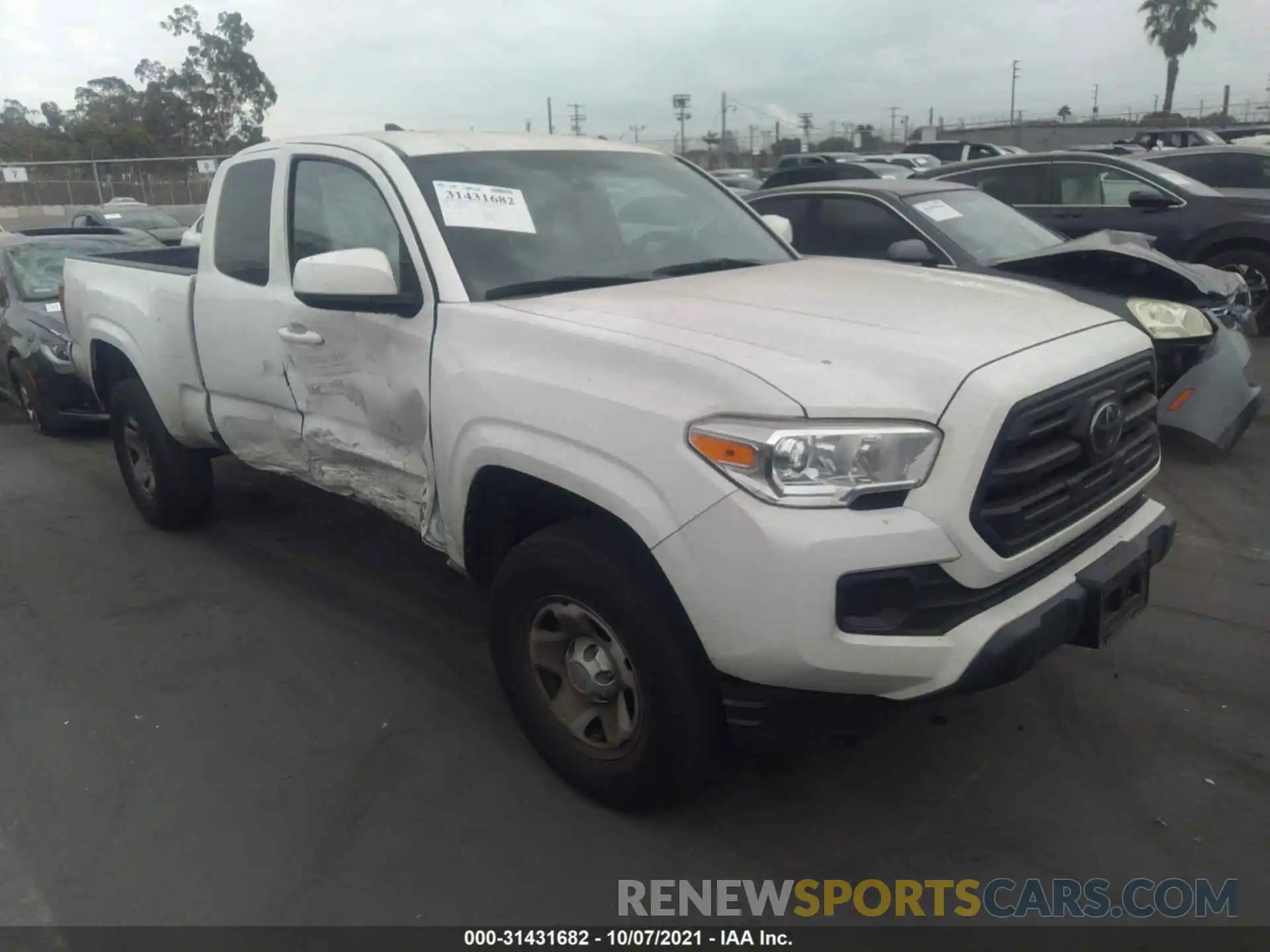 1 Photograph of a damaged car 5TFRX5GN9KX148790 TOYOTA TACOMA 2WD 2019