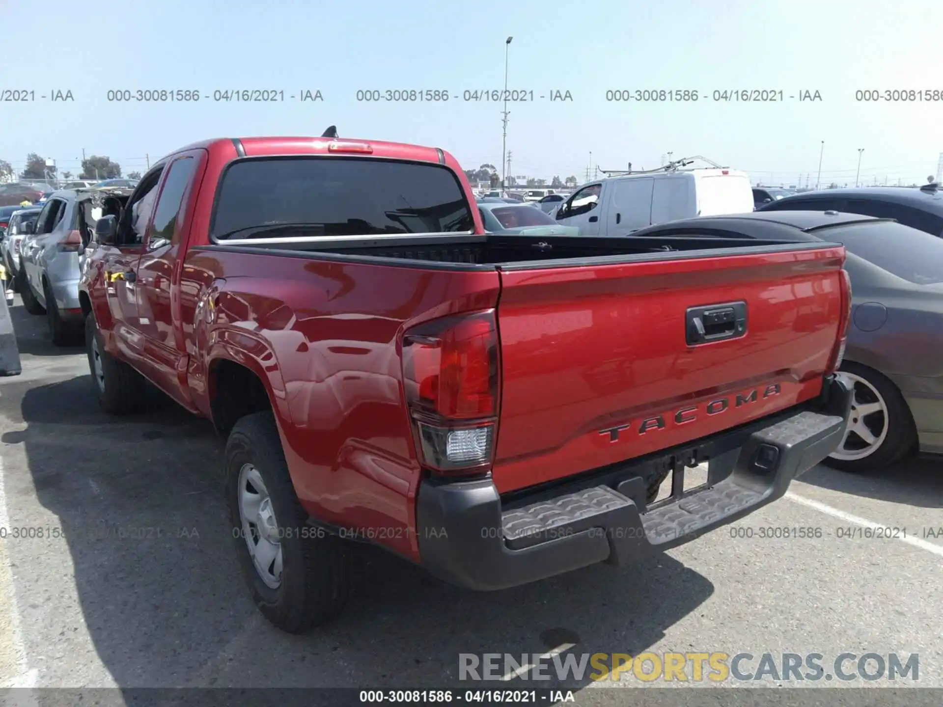 3 Photograph of a damaged car 5TFRX5GN9KX151947 TOYOTA TACOMA 2WD 2019