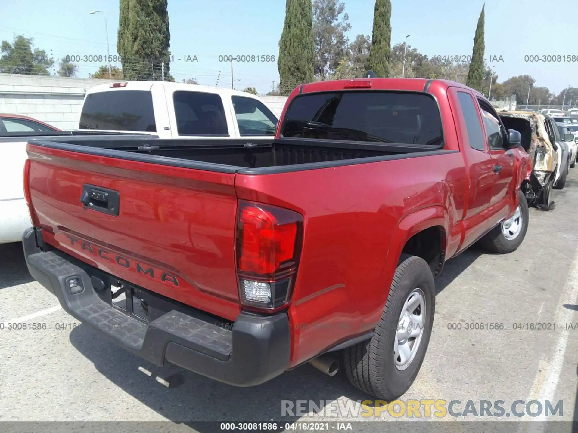 4 Photograph of a damaged car 5TFRX5GN9KX151947 TOYOTA TACOMA 2WD 2019