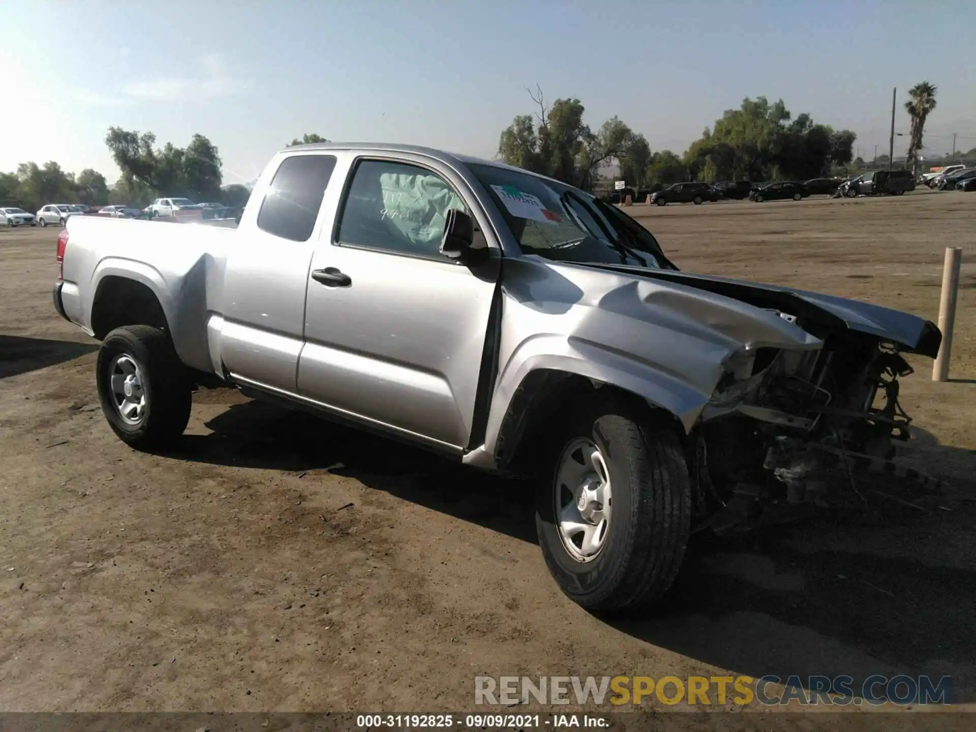 1 Photograph of a damaged car 5TFRX5GN9KX153228 TOYOTA TACOMA 2WD 2019