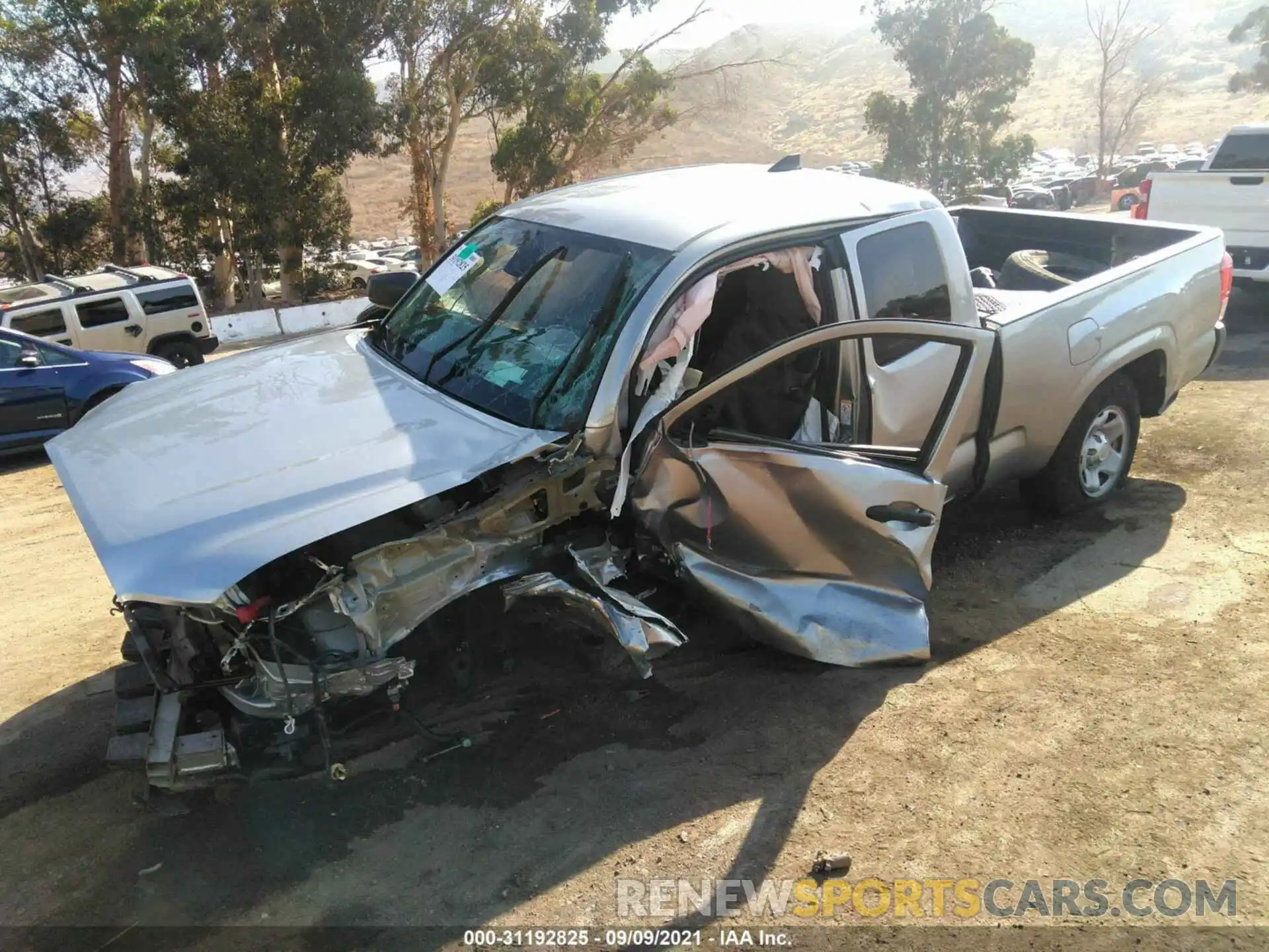 2 Photograph of a damaged car 5TFRX5GN9KX153228 TOYOTA TACOMA 2WD 2019