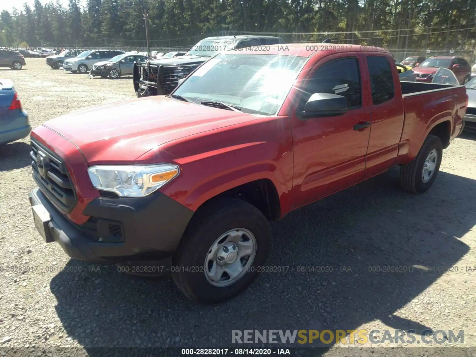 2 Photograph of a damaged car 5TFRX5GN9KX158378 TOYOTA TACOMA 2WD 2019