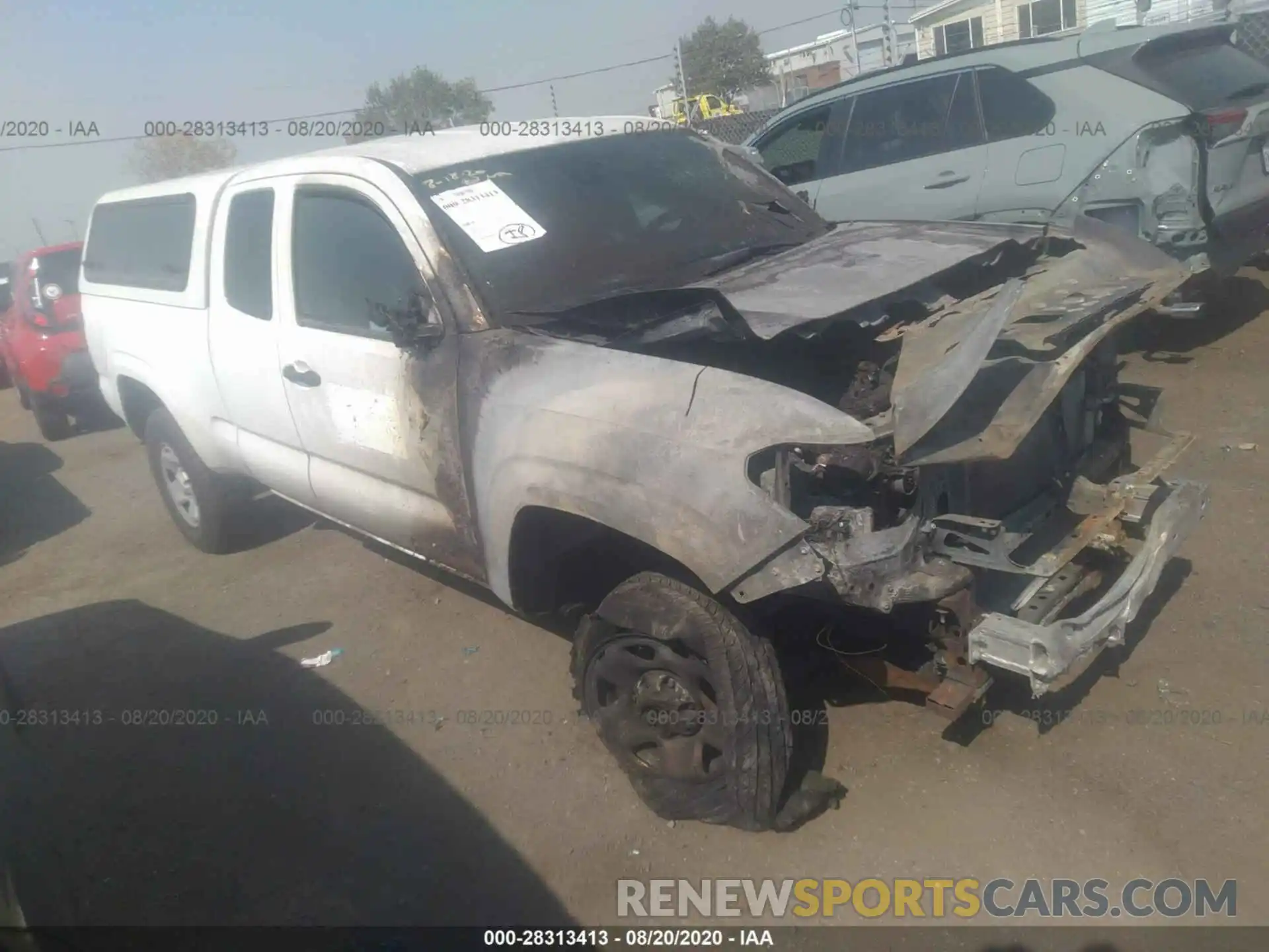 1 Photograph of a damaged car 5TFRX5GN9KX162933 TOYOTA TACOMA 2WD 2019