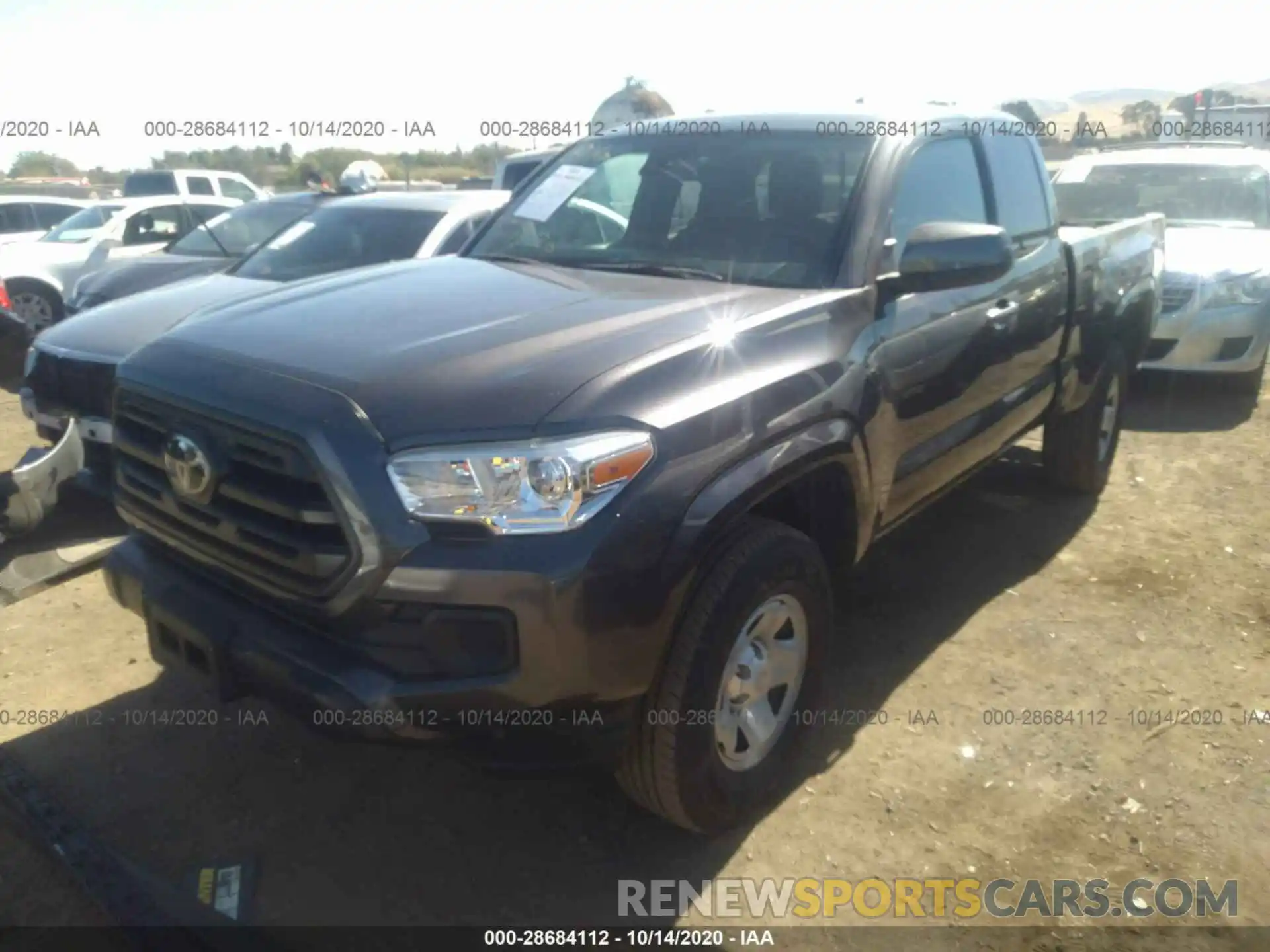 2 Photograph of a damaged car 5TFRX5GNXKX138060 TOYOTA TACOMA 2WD 2019