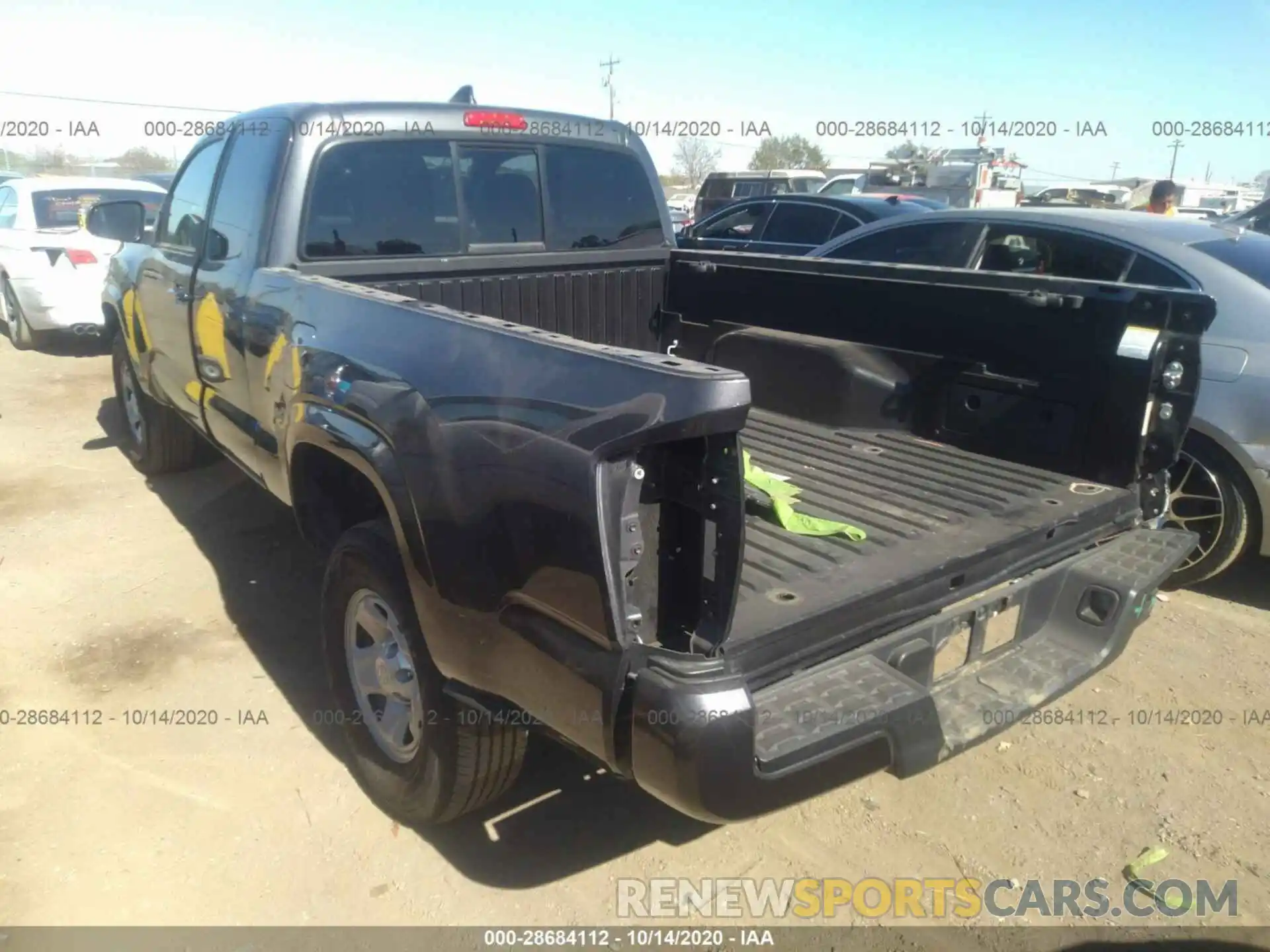 3 Photograph of a damaged car 5TFRX5GNXKX138060 TOYOTA TACOMA 2WD 2019