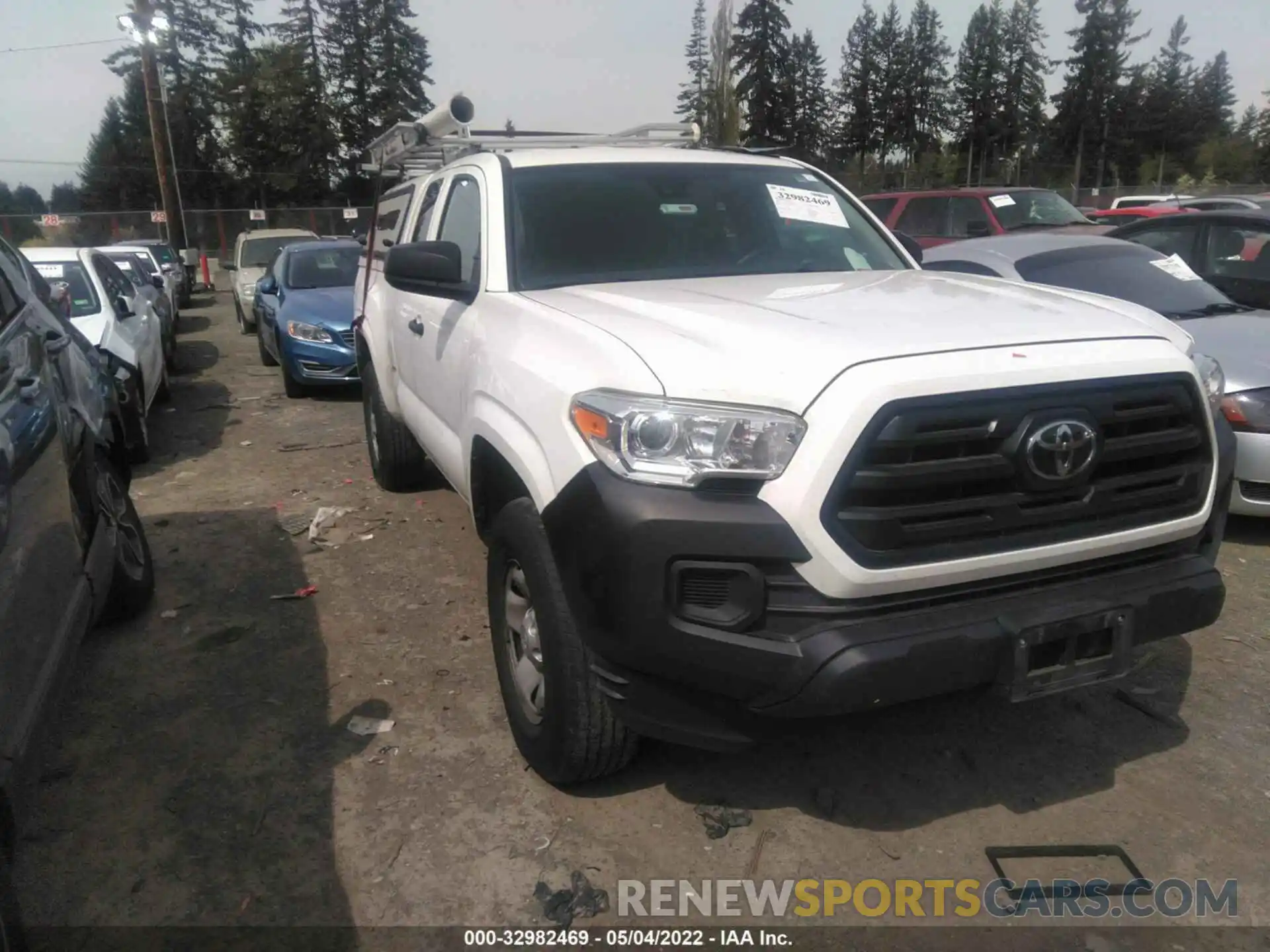 1 Photograph of a damaged car 5TFRX5GNXKX140598 TOYOTA TACOMA 2WD 2019