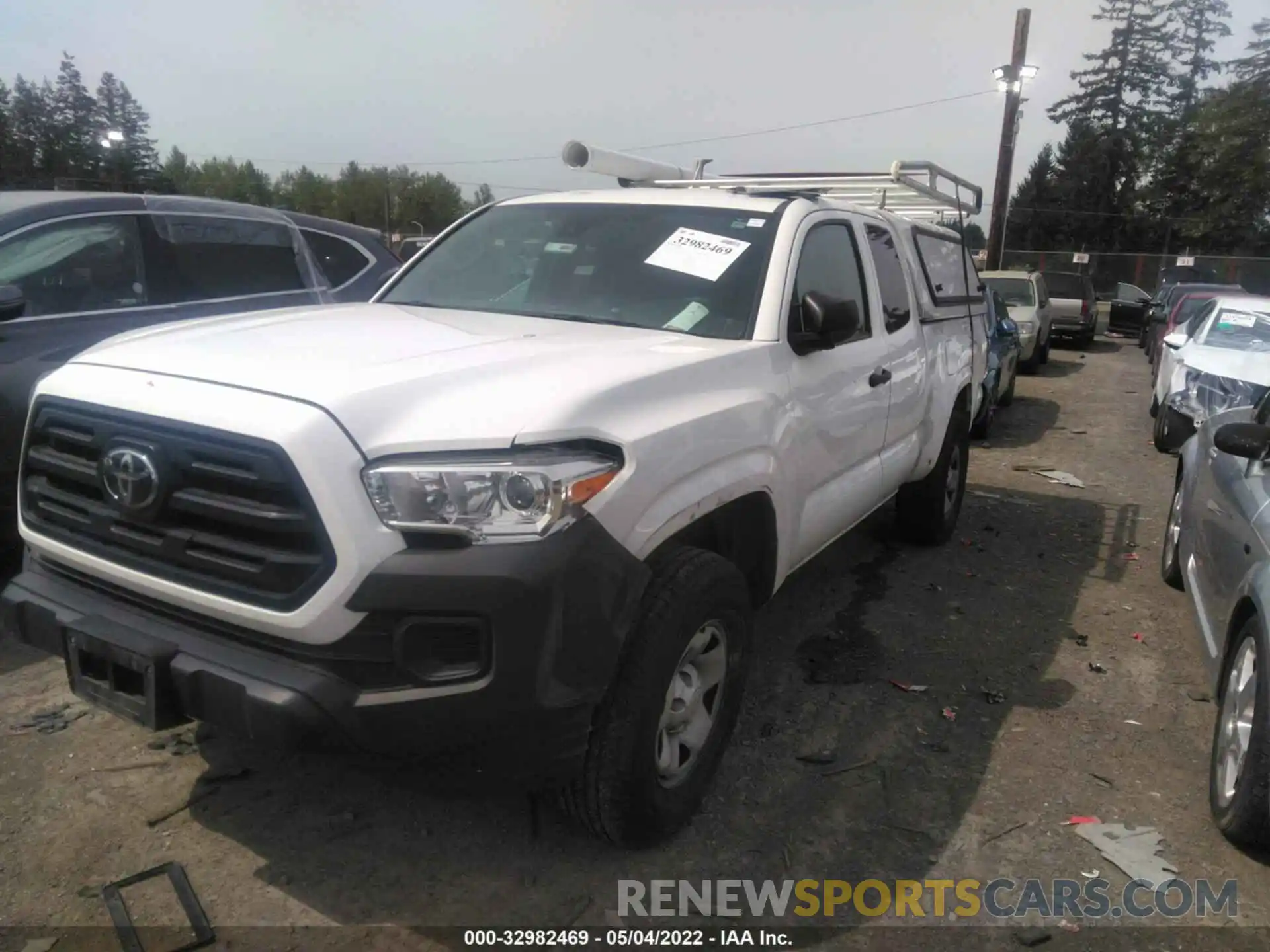 2 Photograph of a damaged car 5TFRX5GNXKX140598 TOYOTA TACOMA 2WD 2019