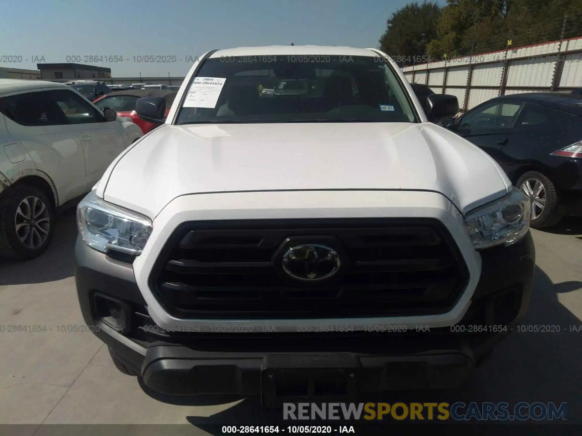 6 Photograph of a damaged car 5TFRX5GNXKX142884 TOYOTA TACOMA 2WD 2019