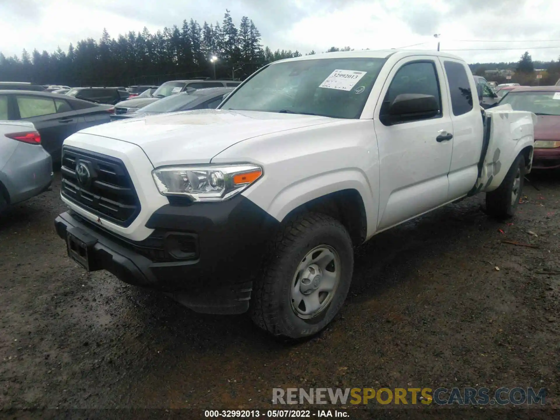 2 Photograph of a damaged car 5TFRX5GNXKX145204 TOYOTA TACOMA 2WD 2019