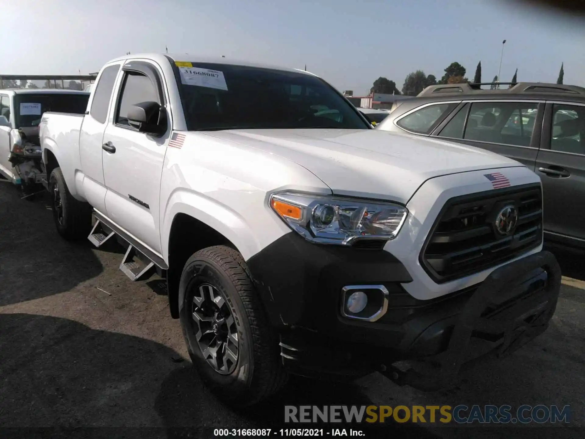 1 Photograph of a damaged car 5TFRX5GNXKX148331 TOYOTA TACOMA 2WD 2019