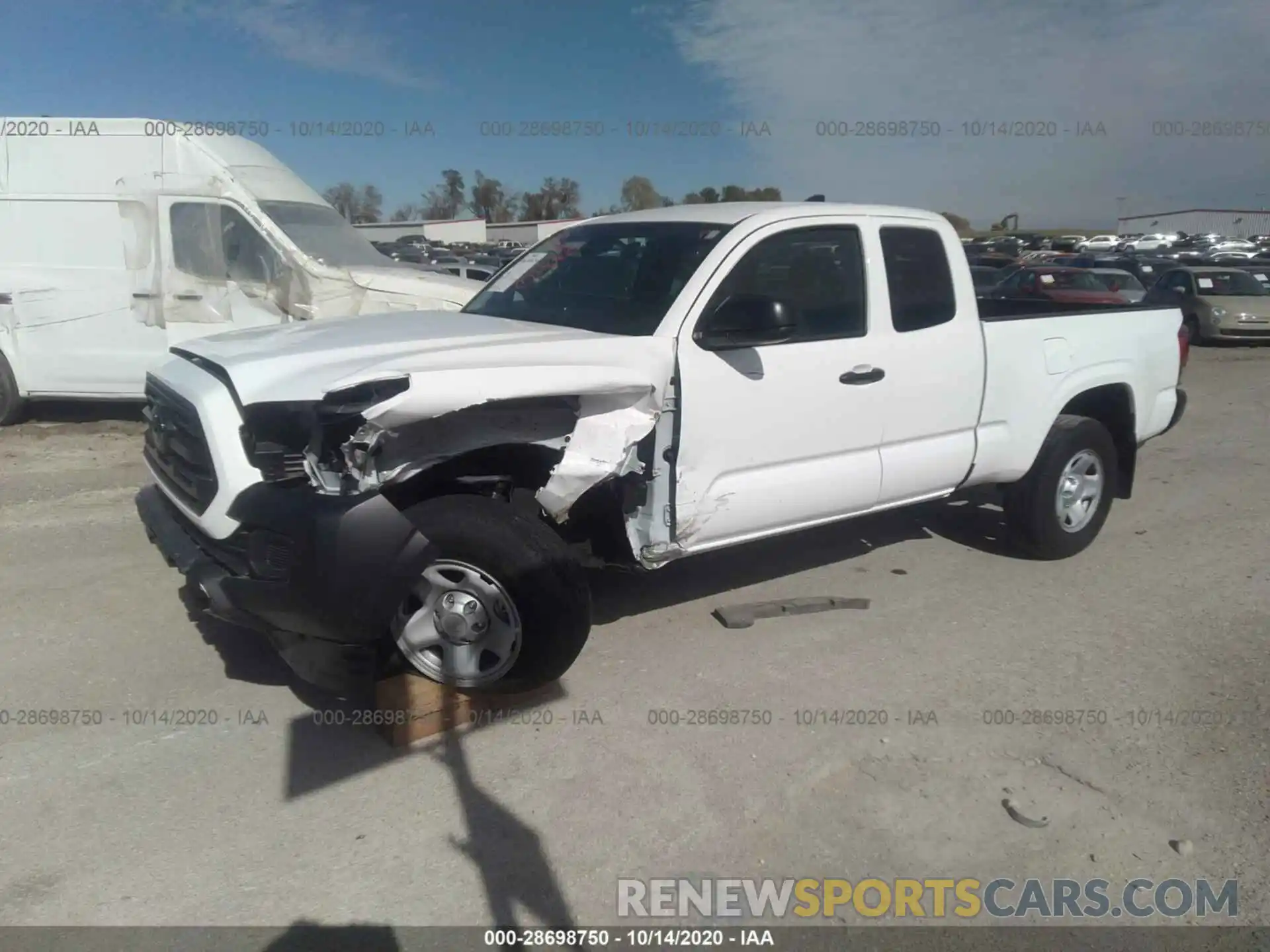 2 Photograph of a damaged car 5TFRX5GNXKX155019 TOYOTA TACOMA 2WD 2019