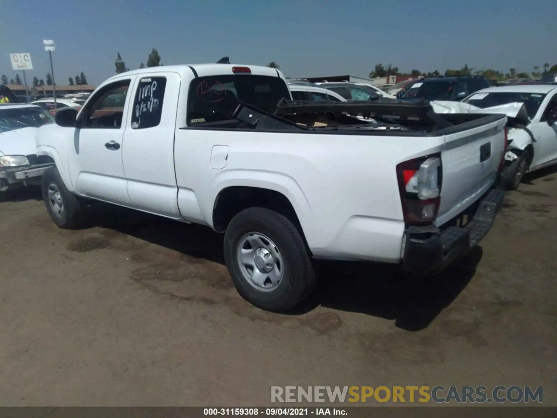 3 Photograph of a damaged car 5TFRX5GNXKX160639 TOYOTA TACOMA 2WD 2019