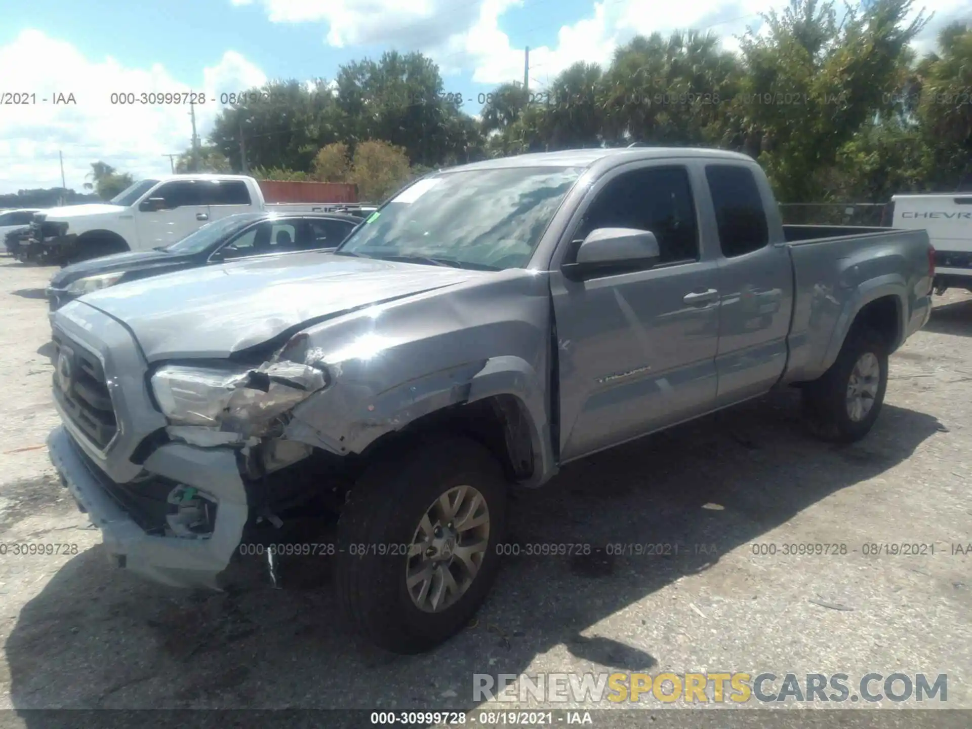 2 Photograph of a damaged car 5TFRZ5CN0KX072666 TOYOTA TACOMA 2WD 2019